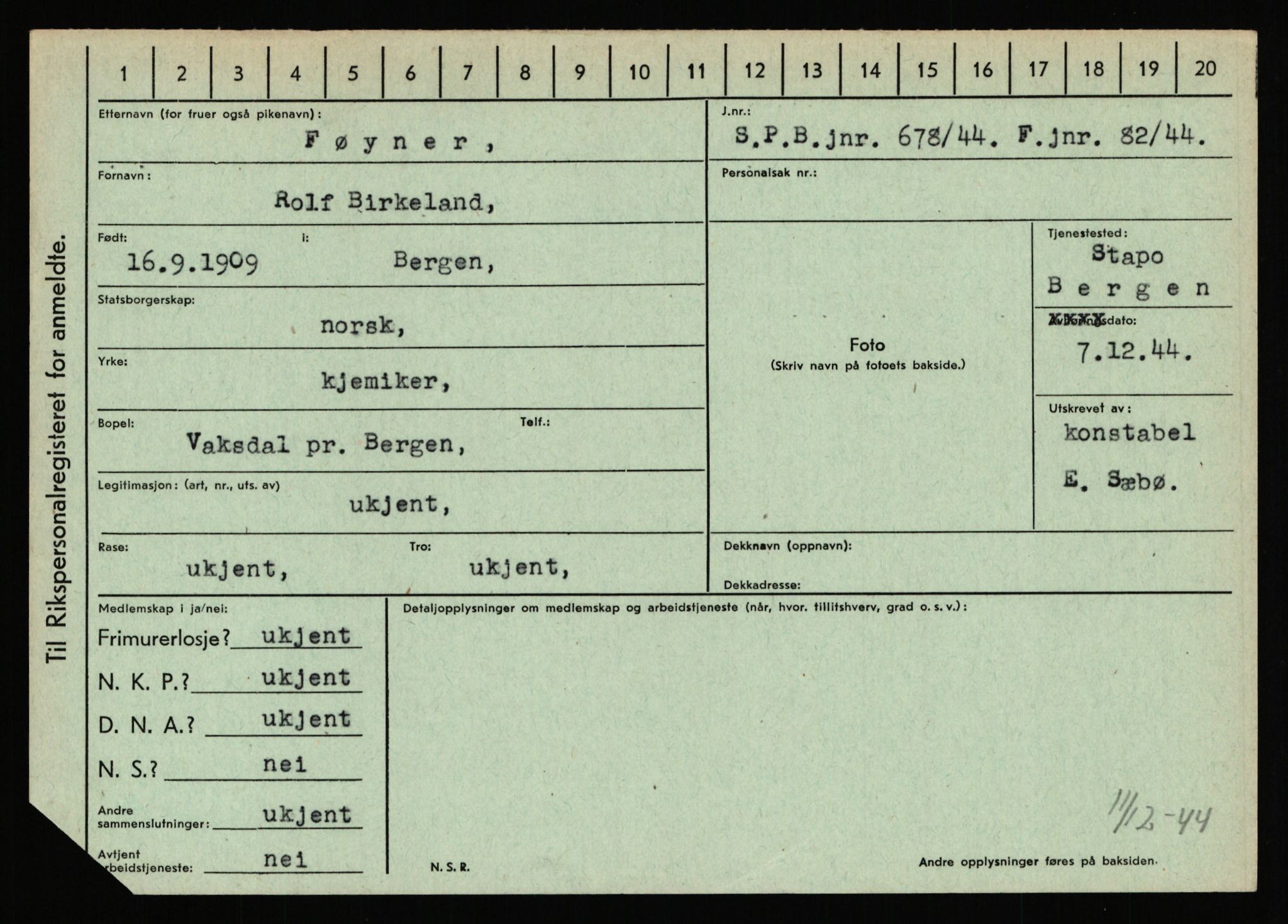 Statspolitiet - Hovedkontoret / Osloavdelingen, AV/RA-S-1329/C/Ca/L0005: Furali - Hamula, 1943-1945, s. 386