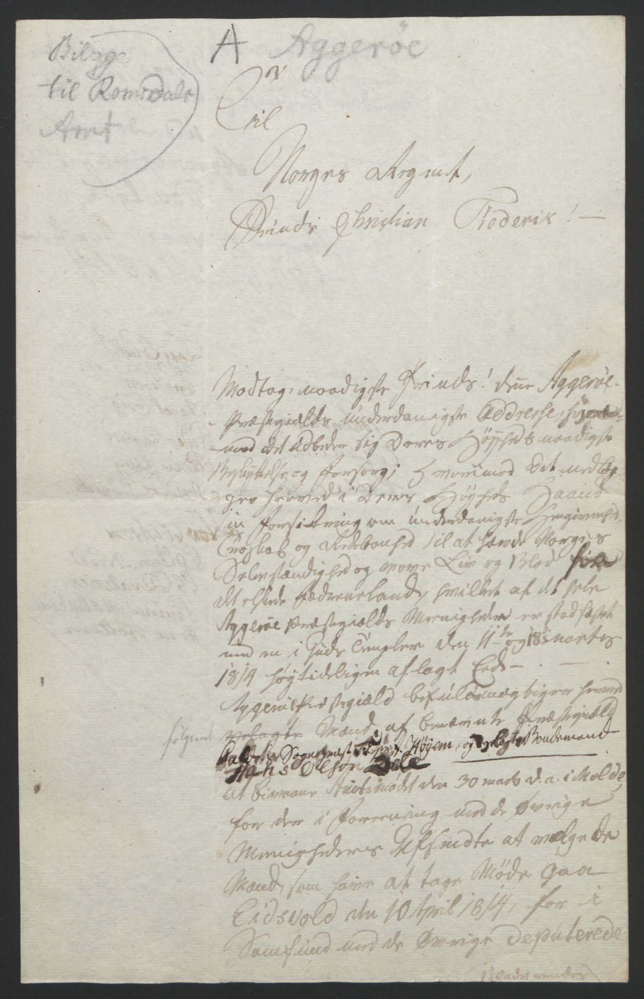 Statsrådssekretariatet, AV/RA-S-1001/D/Db/L0008: Fullmakter for Eidsvollsrepresentantene i 1814. , 1814, s. 352