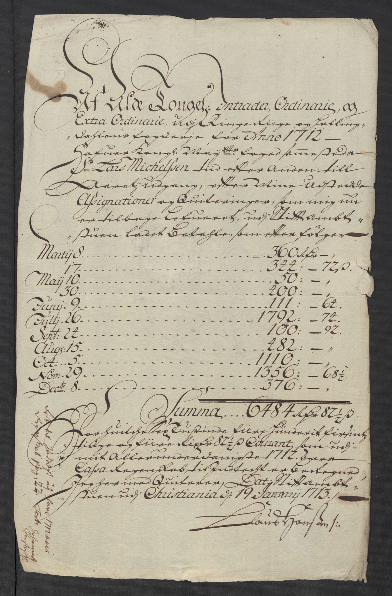 Rentekammeret inntil 1814, Reviderte regnskaper, Fogderegnskap, RA/EA-4092/R23/L1470: Fogderegnskap Ringerike og Hallingdal, 1712, s. 218