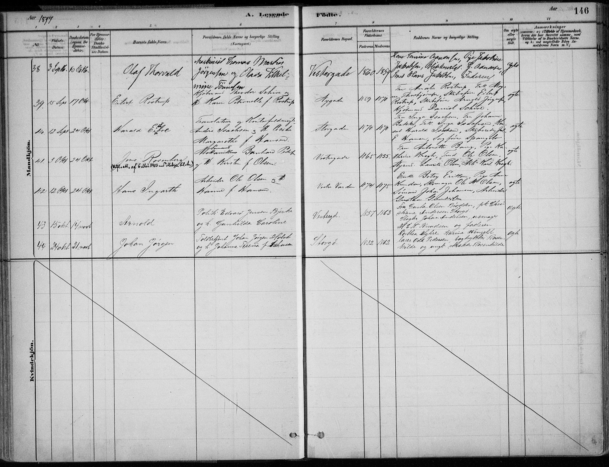 Grimstad sokneprestkontor, AV/SAK-1111-0017/F/Fa/L0003: Ministerialbok nr. A 2, 1882-1912, s. 146