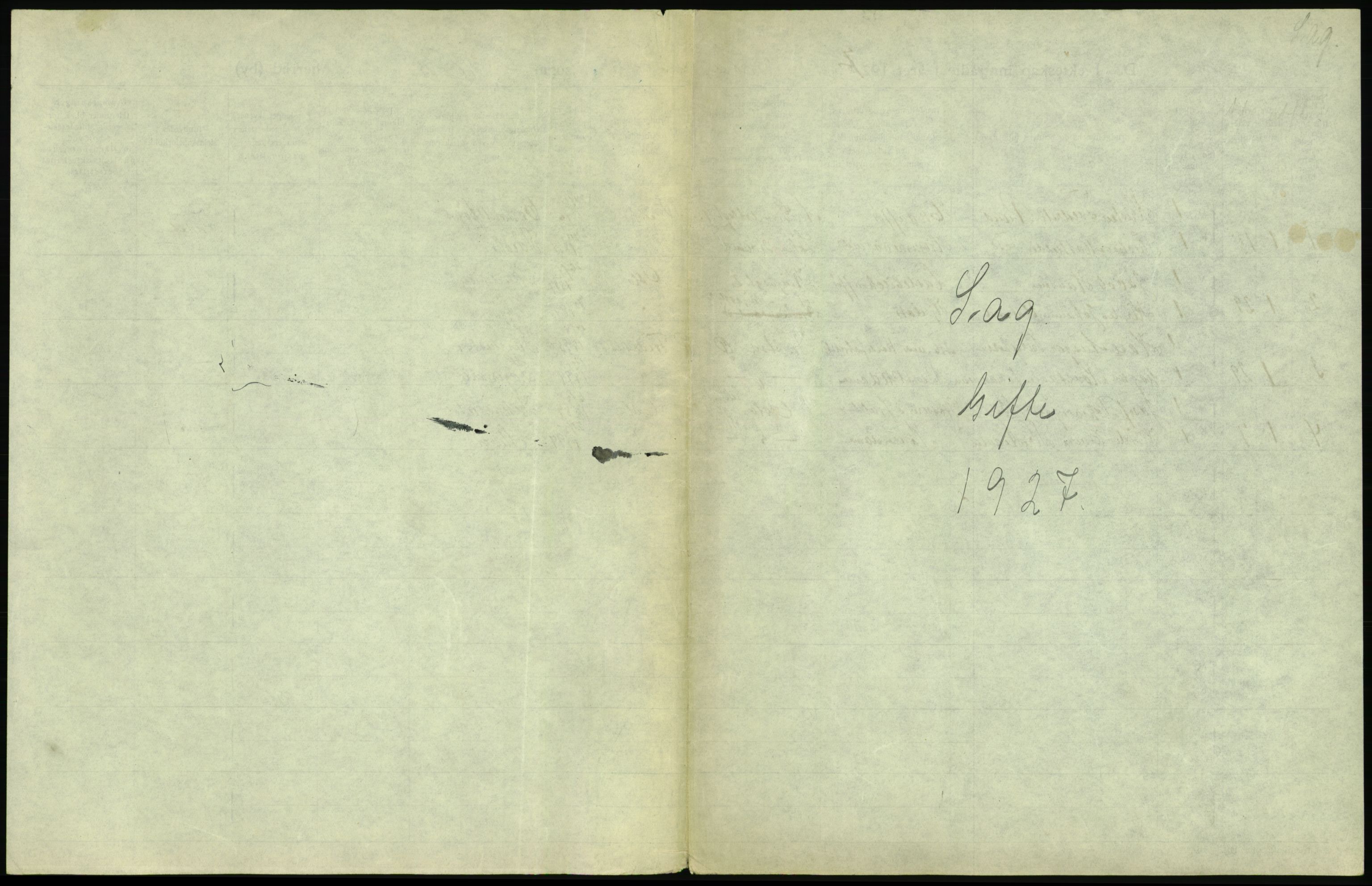 Statistisk sentralbyrå, Sosiodemografiske emner, Befolkning, AV/RA-S-2228/D/Df/Dfc/Dfcg/L0008: Oslo: Gifte, 1927, s. 337