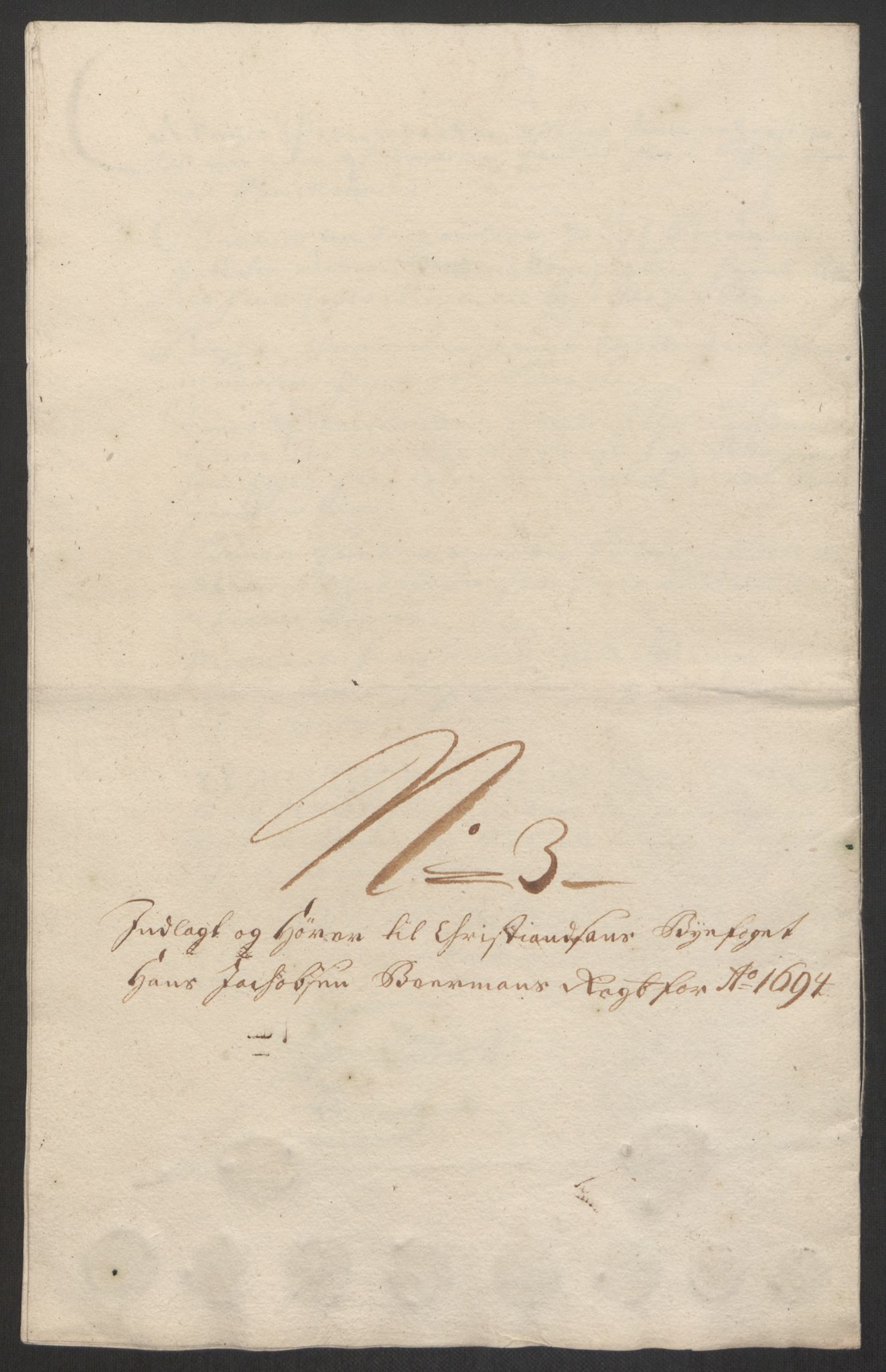 Rentekammeret inntil 1814, Reviderte regnskaper, Byregnskaper, AV/RA-EA-4066/R/Rm/L0285: [M18] Sikt og sakefall, 1681-1718, s. 222