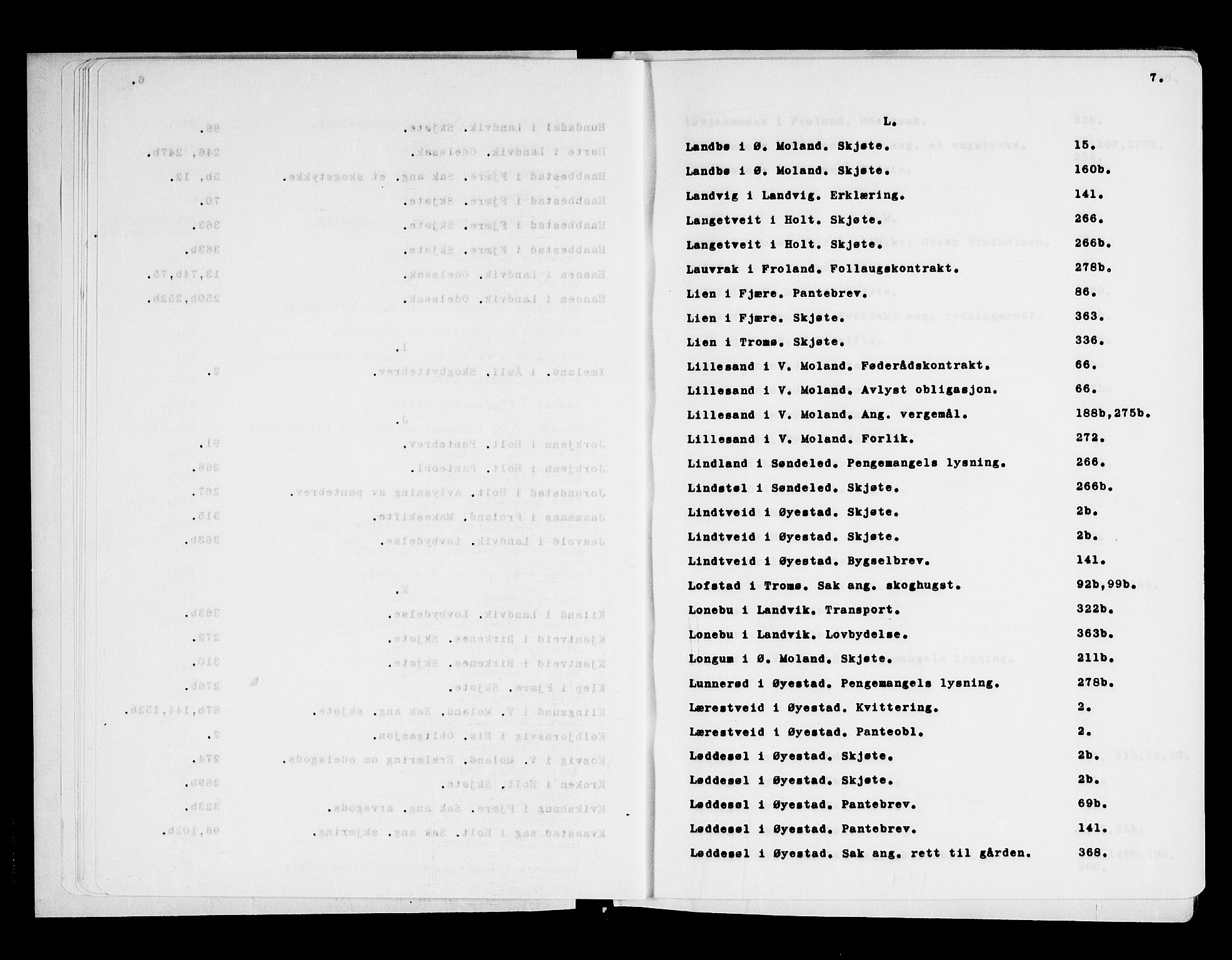 Nedenes sorenskriveri før 1824, AV/SAK-1221-0007/F/Fa/L0017: Tingbok med register nr 12, 1715-1717