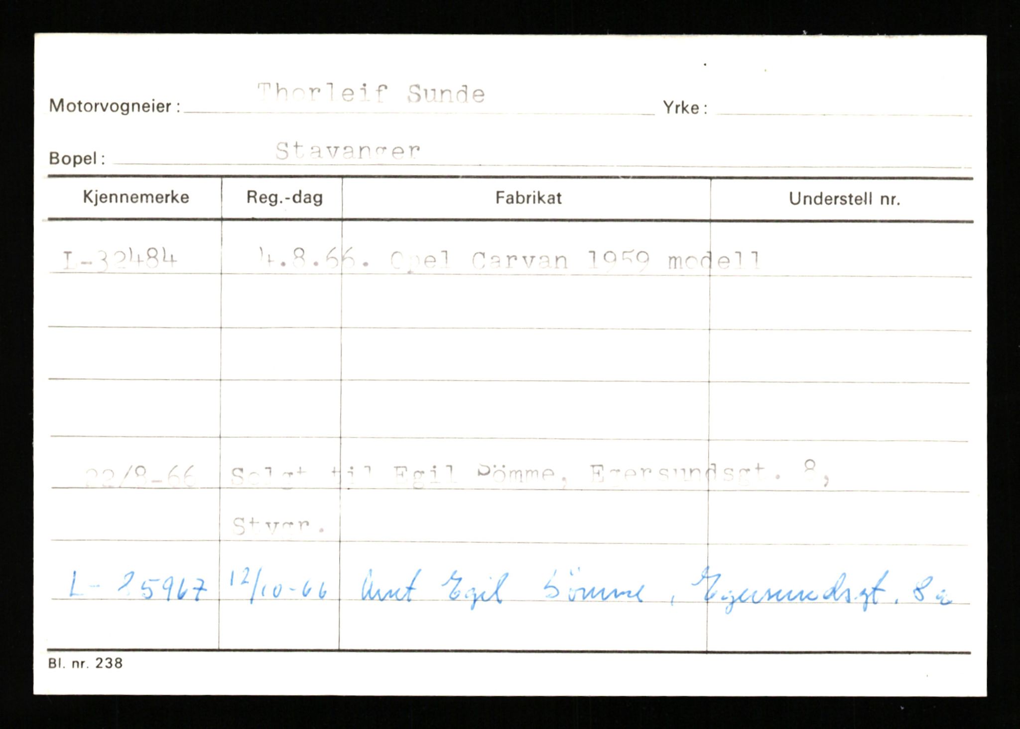 Stavanger trafikkstasjon, AV/SAST-A-101942/0/G/L0005: Registreringsnummer: 23000 - 34245, 1930-1971, s. 2936