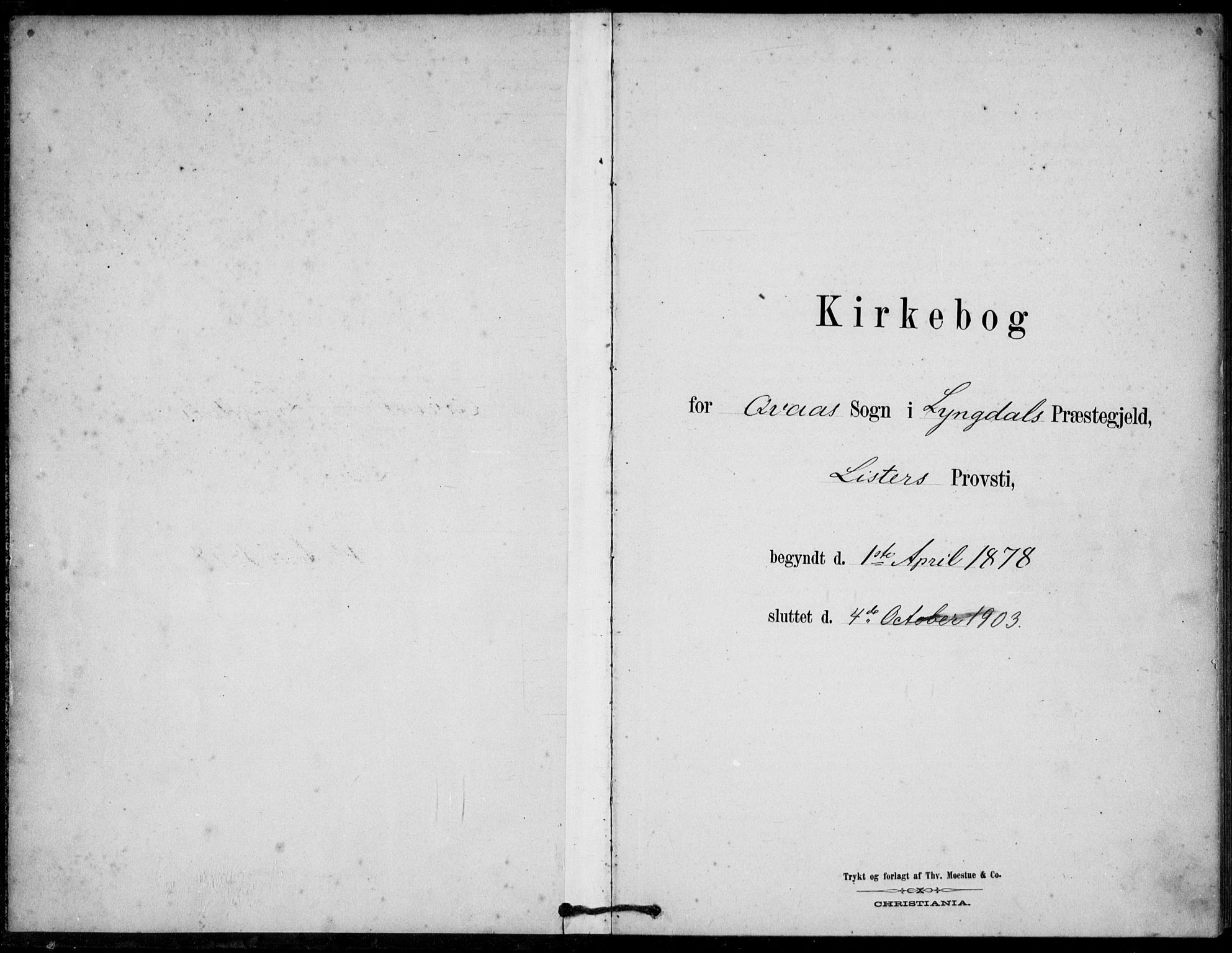 Lyngdal sokneprestkontor, SAK/1111-0029/F/Fa/Fab/L0003: Ministerialbok nr. A 3, 1878-1903