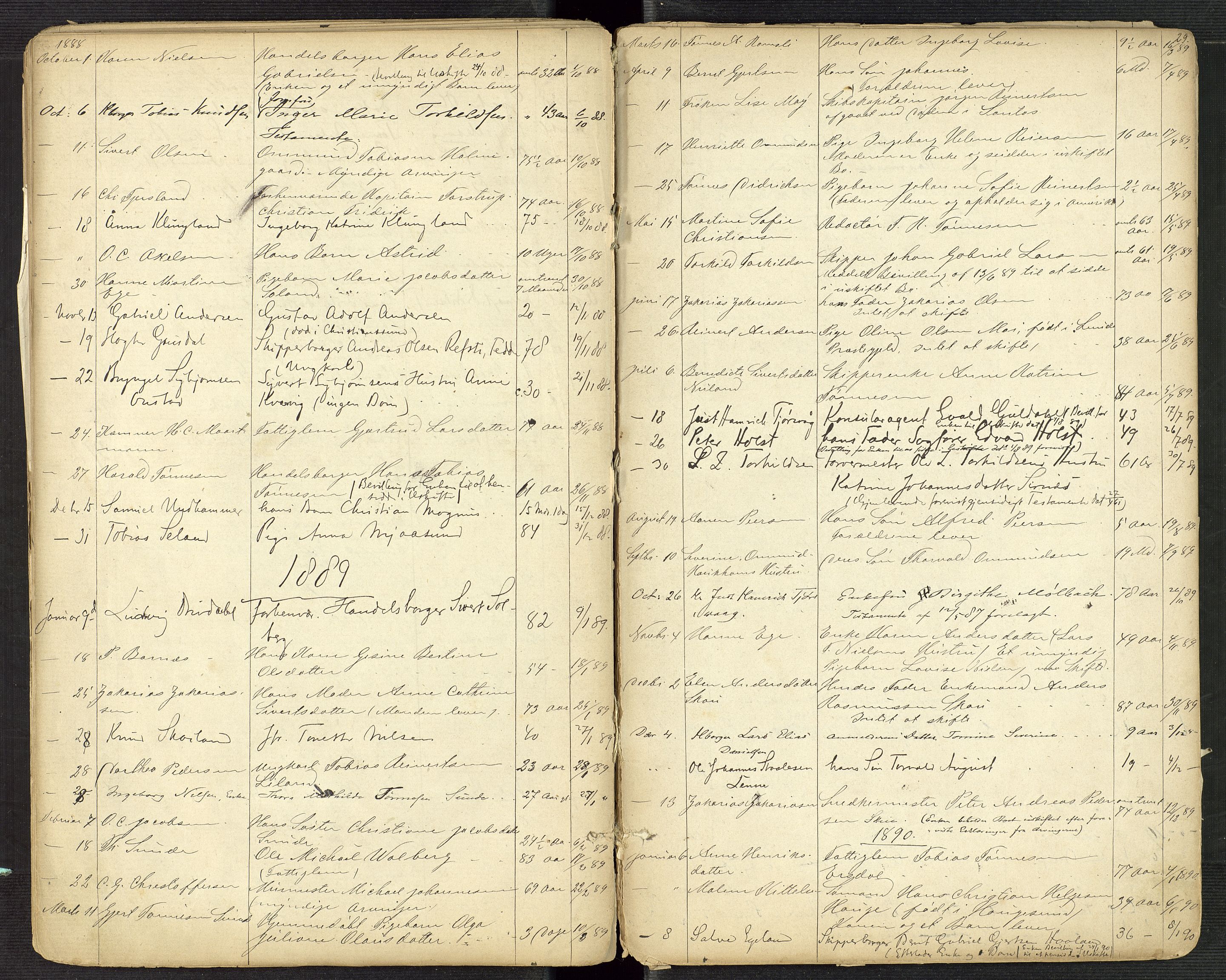 Flekkefjord byfogd, AV/SAK-1222-0002/H/Ha/L0001: Dødsfallsfortegnelse, defekt, nr 1, 1864-1907, s. 29