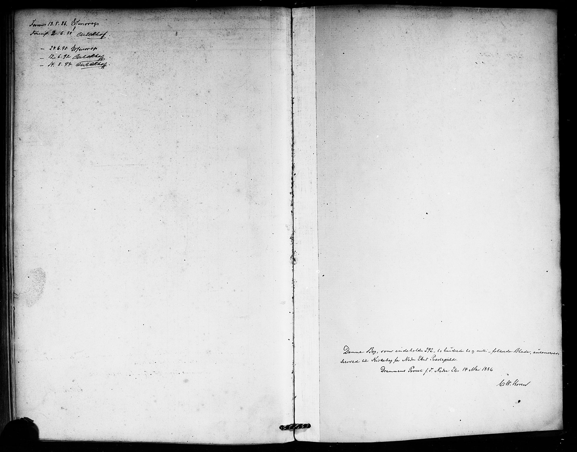 Nedre Eiker kirkebøker, SAKO/A-612/F/Fa/L0003: Ministerialbok nr. 3, 1885-1892