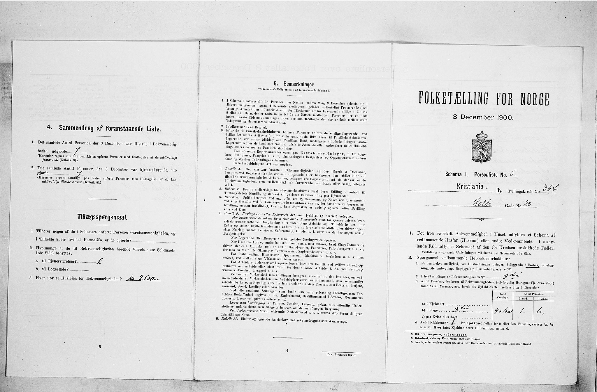SAO, Folketelling 1900 for 0301 Kristiania kjøpstad, 1900, s. 38861