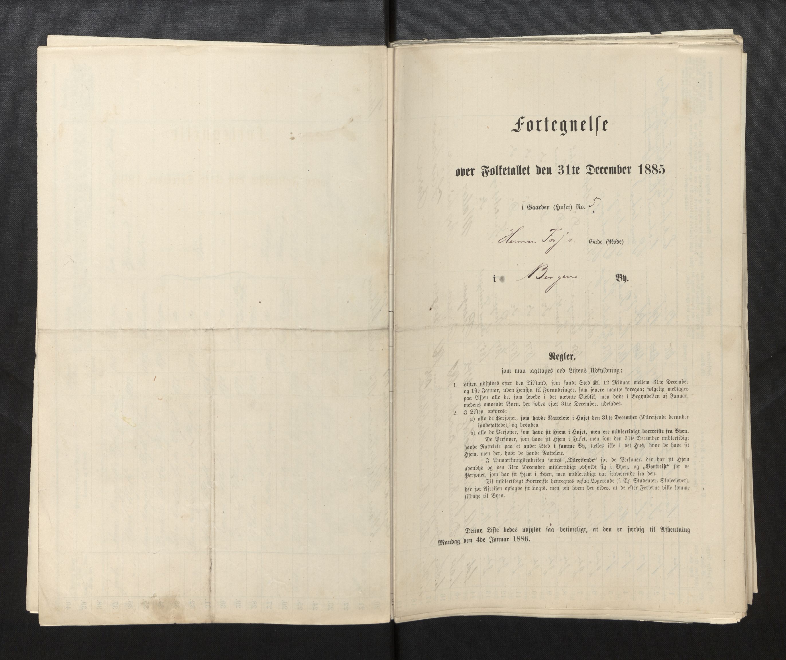 SAB, Folketelling 1885 for 1301 Bergen kjøpstad, 1885, s. 2133