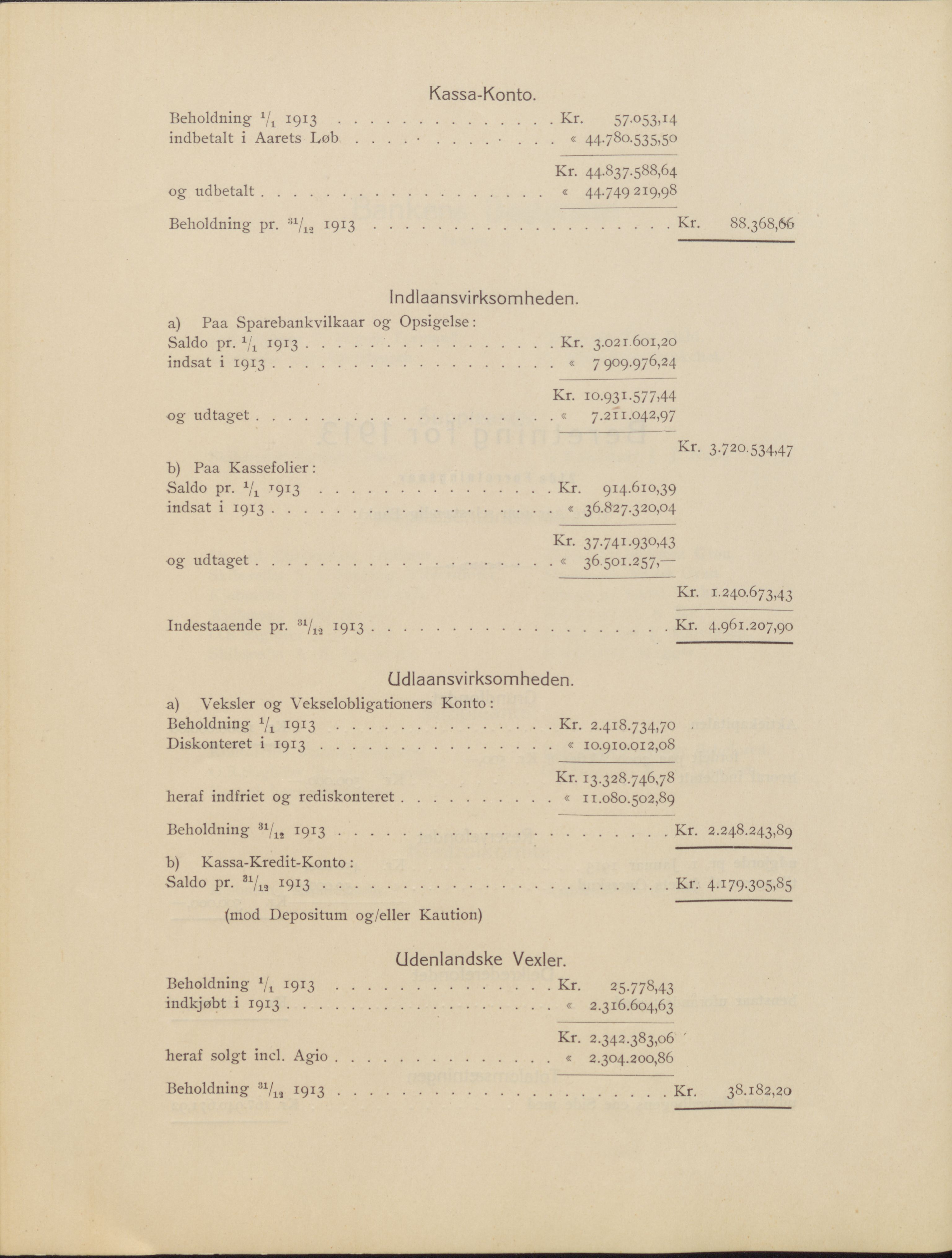 Privatbanken i Sandefjord AS, VEMU/ARS-A-1256/X/L0001: Årsberetninger, 1912-1929, s. 13