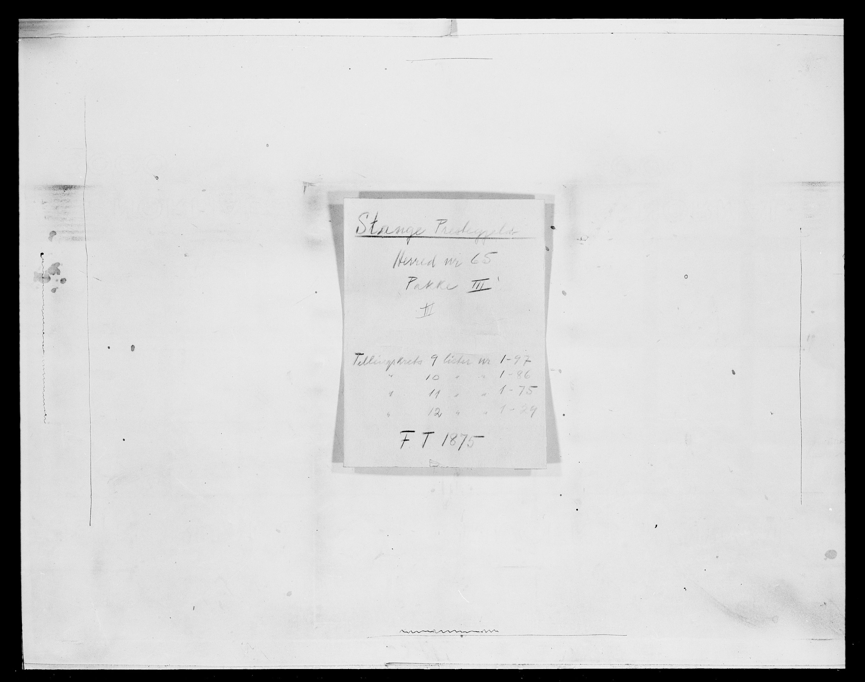 SAH, Folketelling 1875 for 0417P Stange prestegjeld, 1875, s. 1443