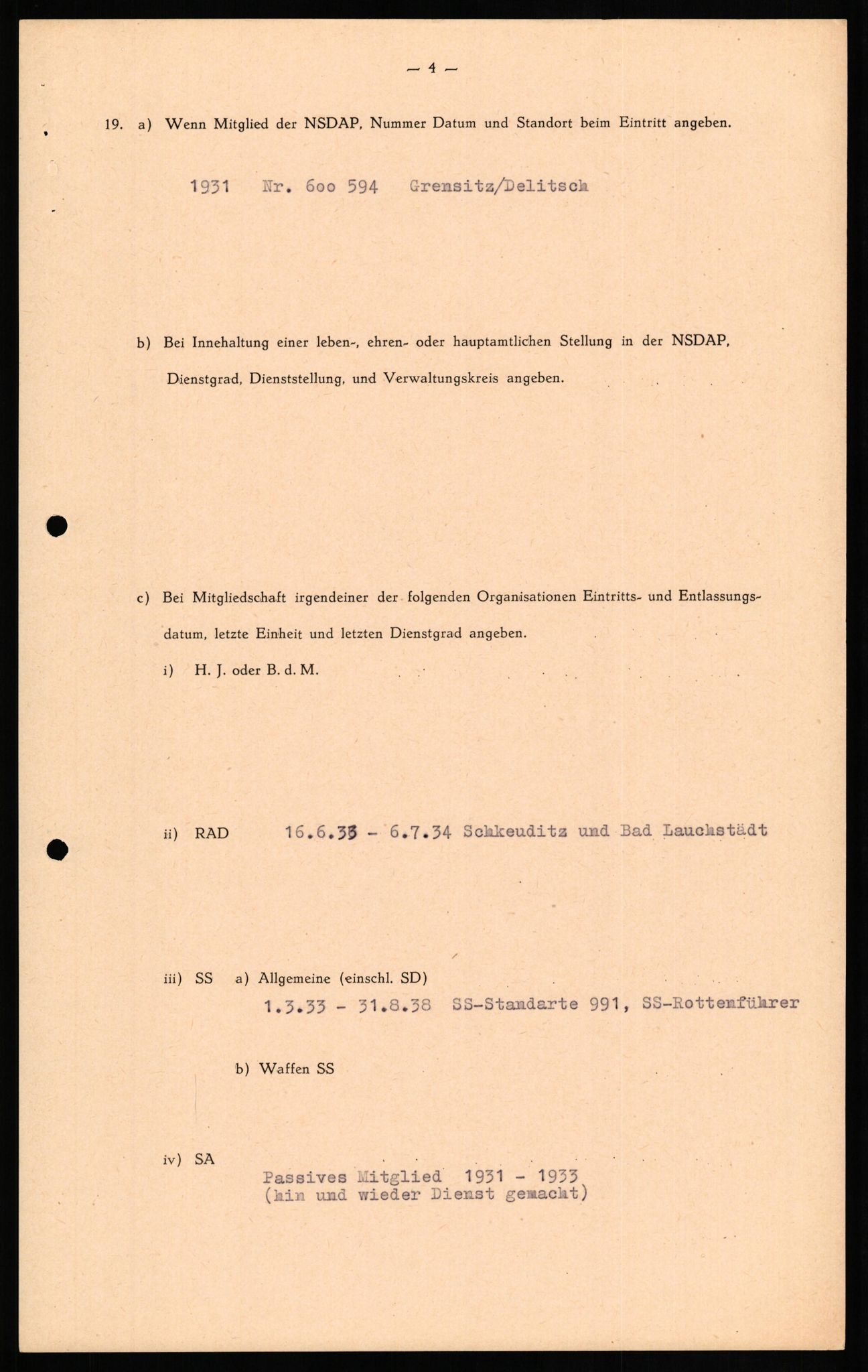 Forsvaret, Forsvarets overkommando II, AV/RA-RAFA-3915/D/Db/L0018: CI Questionaires. Tyske okkupasjonsstyrker i Norge. Tyskere., 1945-1946, s. 490