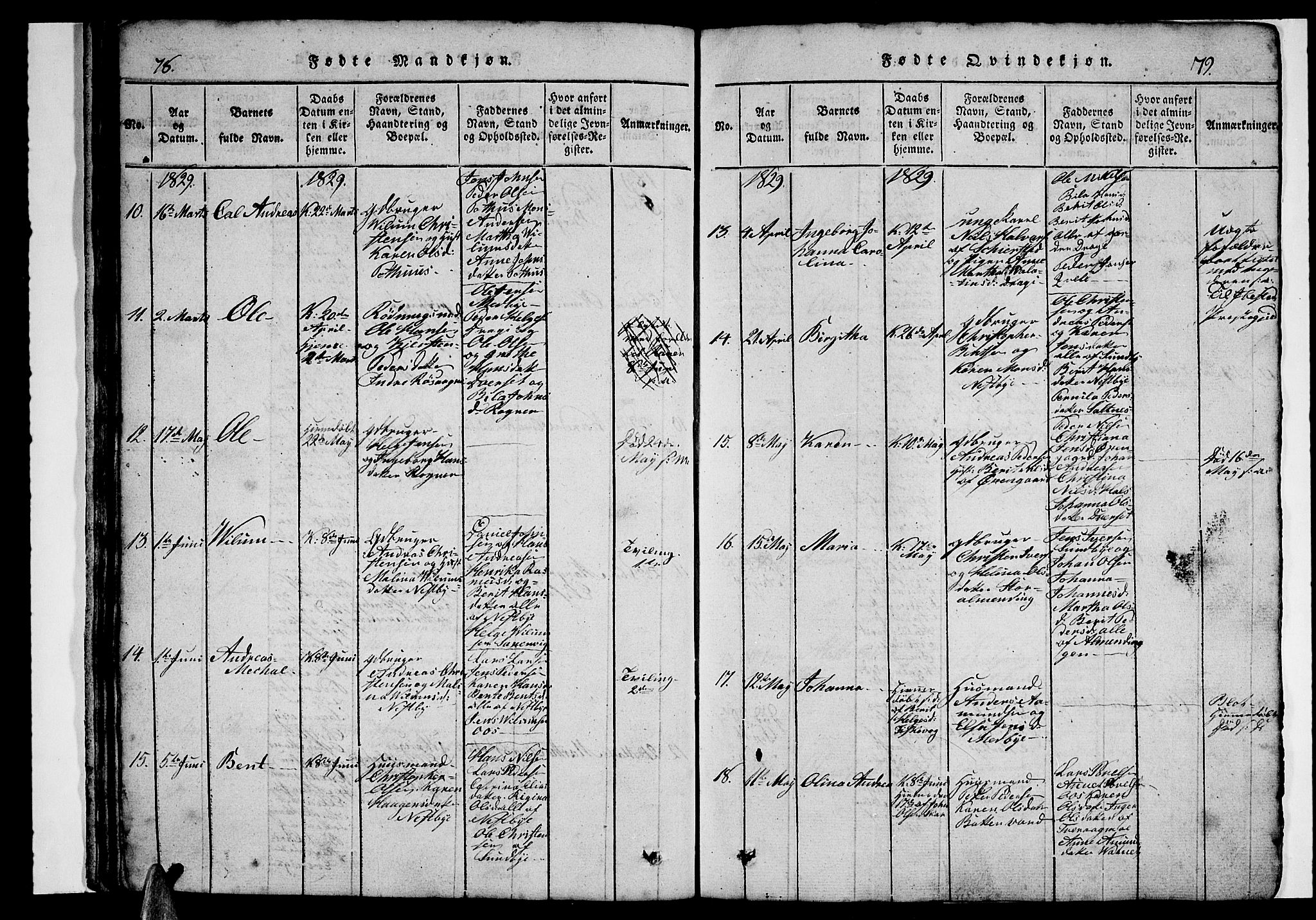 Ministerialprotokoller, klokkerbøker og fødselsregistre - Nordland, AV/SAT-A-1459/847/L0676: Klokkerbok nr. 847C04, 1821-1853, s. 78-79