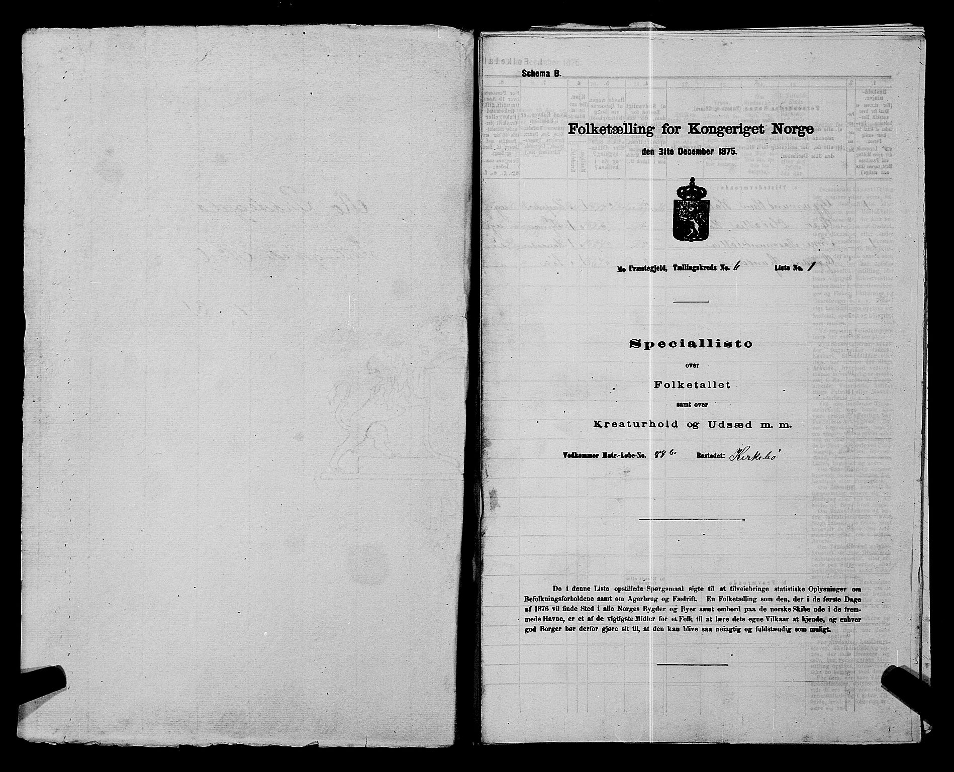 SAKO, Folketelling 1875 for 0832P Mo prestegjeld, 1875, s. 444