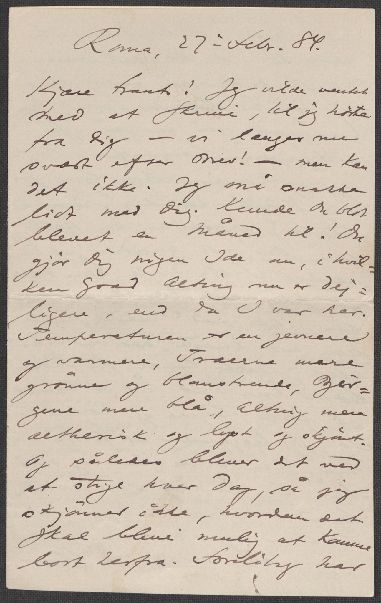 Beyer, Frants, RA/PA-0132/F/L0001: Brev fra Edvard Grieg til Frantz Beyer og "En del optegnelser som kan tjene til kommentar til brevene" av Marie Beyer, 1872-1907, s. 92