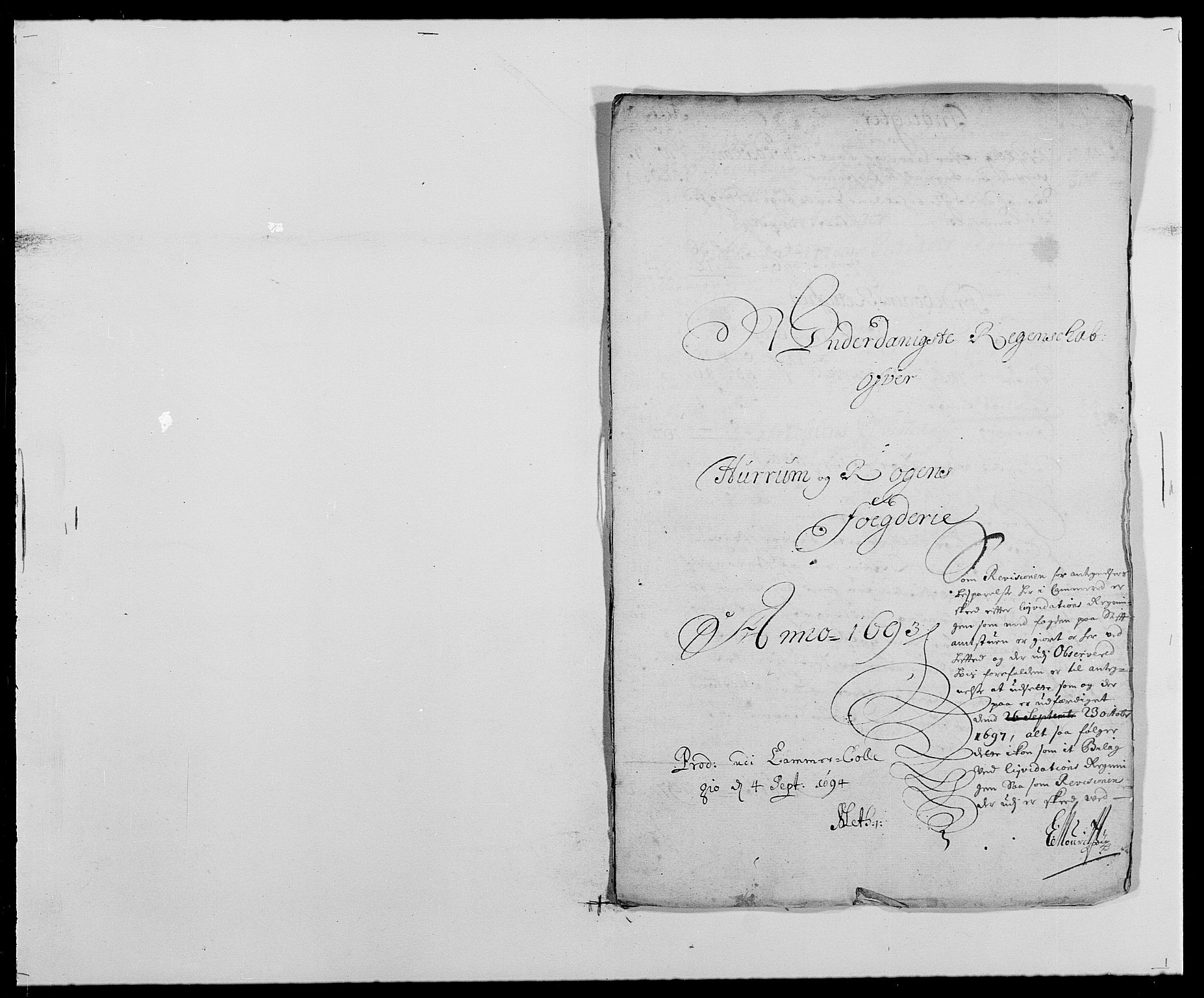 Rentekammeret inntil 1814, Reviderte regnskaper, Fogderegnskap, AV/RA-EA-4092/R29/L1693: Fogderegnskap Hurum og Røyken, 1688-1693, s. 474