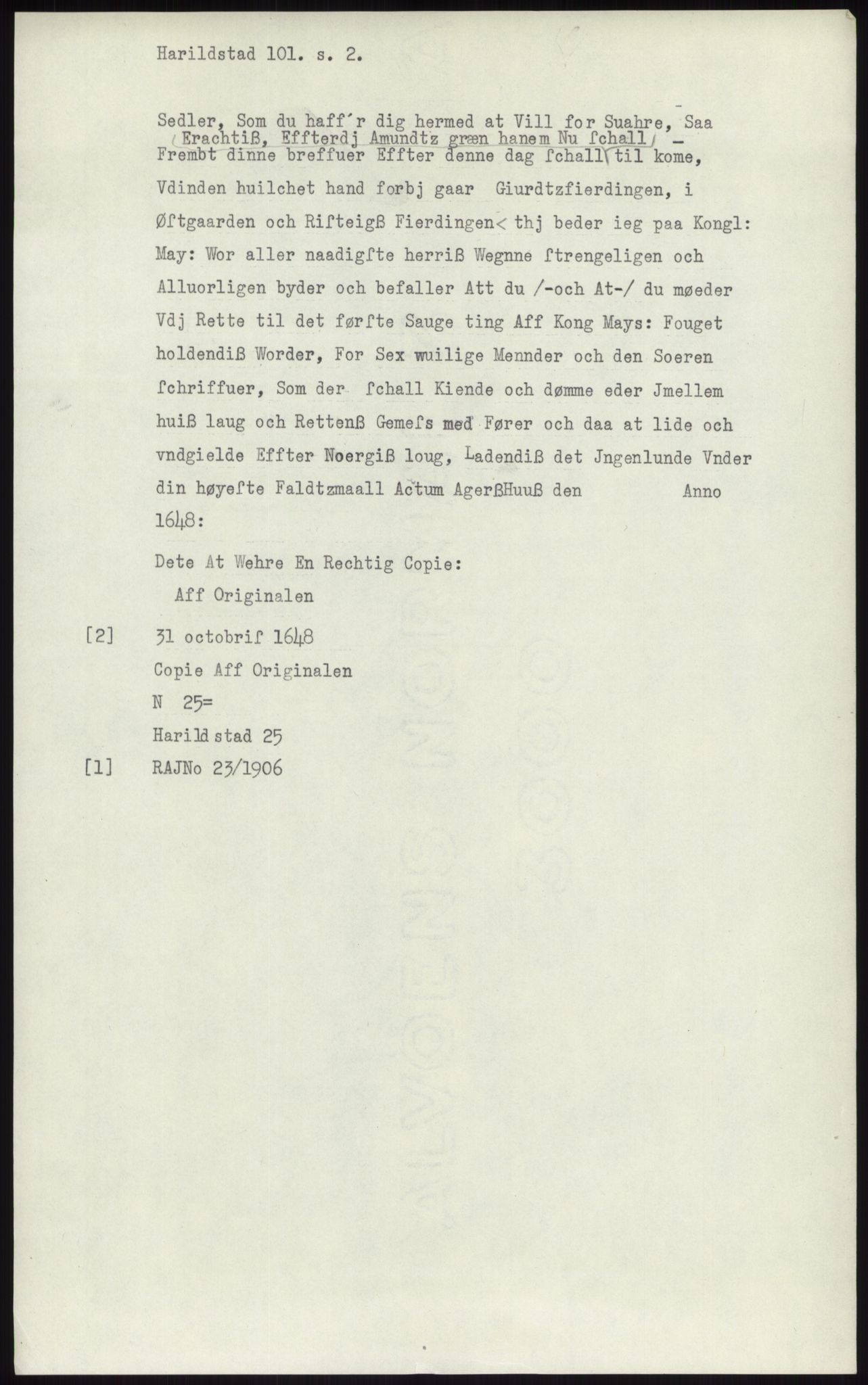 Samlinger til kildeutgivelse, Diplomavskriftsamlingen, AV/RA-EA-4053/H/Ha, s. 2847