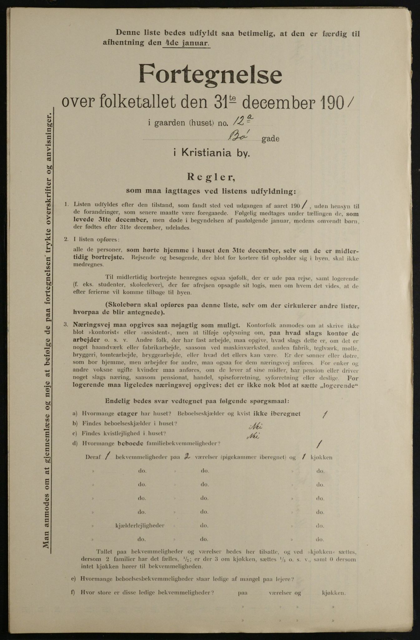 OBA, Kommunal folketelling 31.12.1901 for Kristiania kjøpstad, 1901, s. 1836
