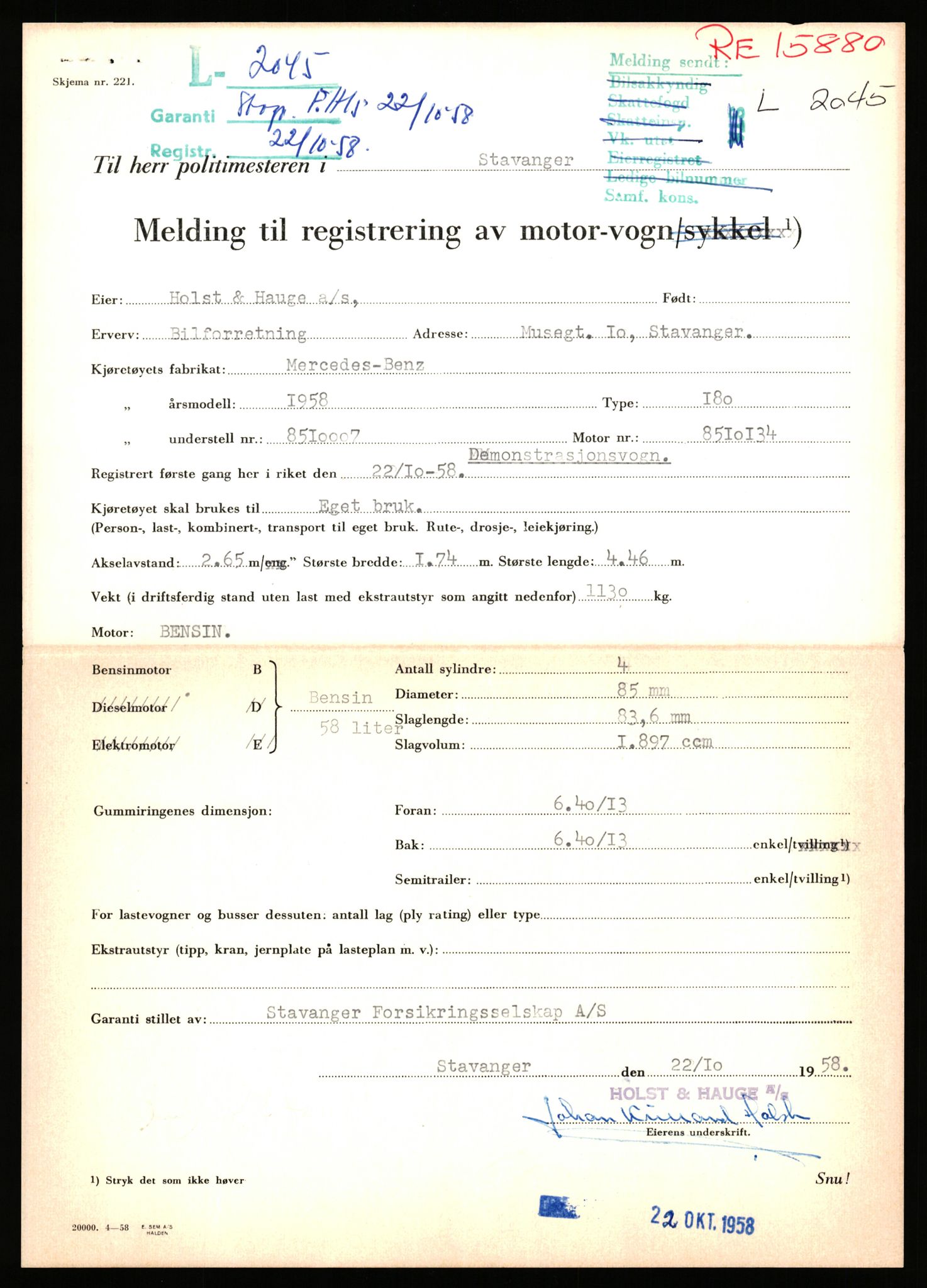 Stavanger trafikkstasjon, AV/SAST-A-101942/0/F/L0006: L-1700 - L-2149, 1930-1971, s. 1497
