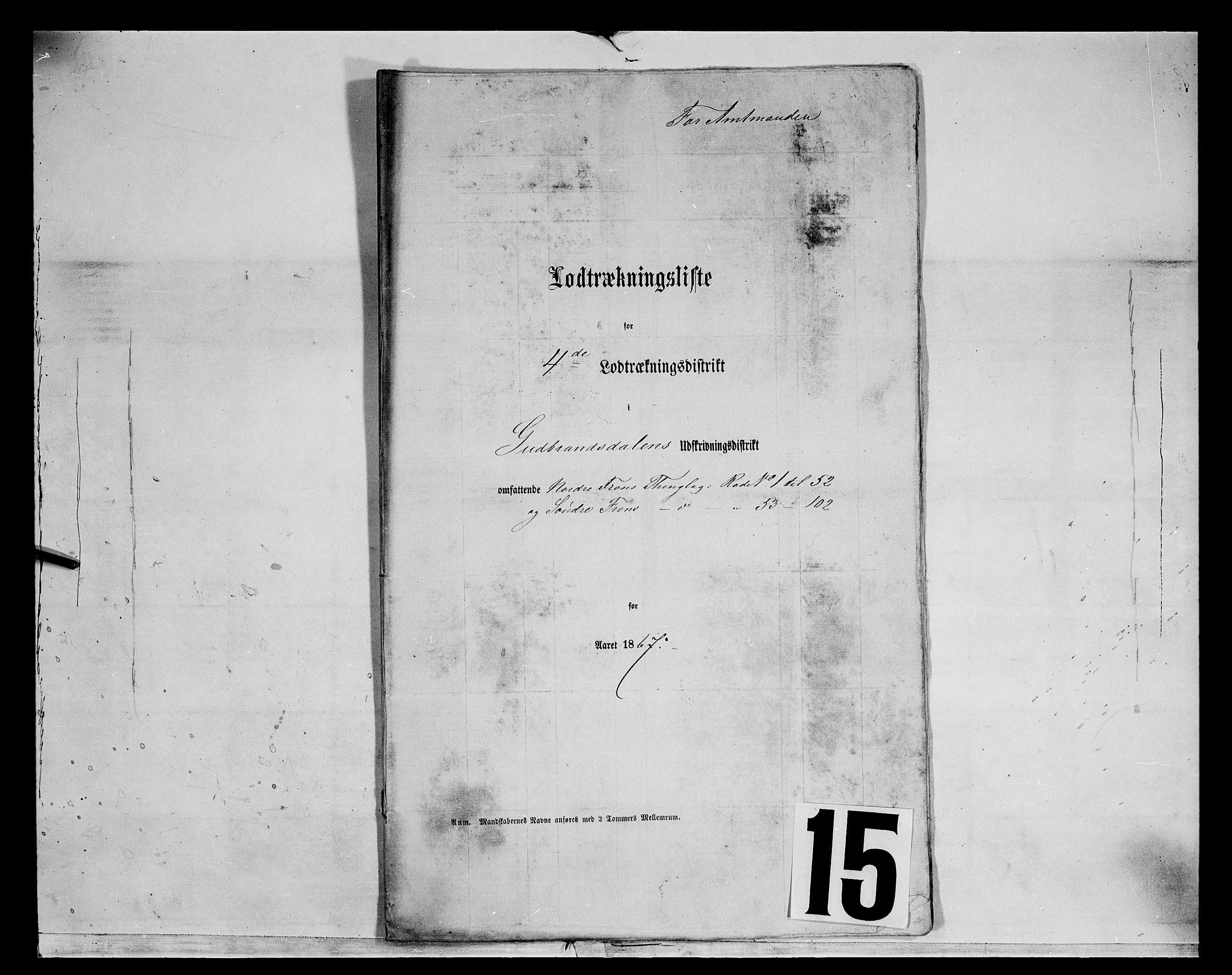 Fylkesmannen i Oppland, SAH/FYO-002/1/K/Kg/L1174: Fron, Nordre og Søndre Fron, Vågå, 1860-1879, s. 100