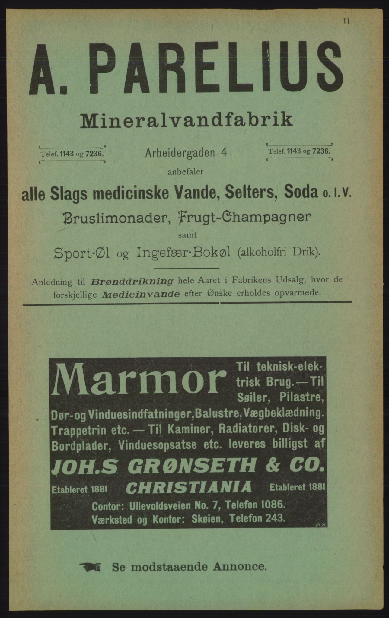 Kristiania/Oslo adressebok, PUBL/-, 1906, s. 11