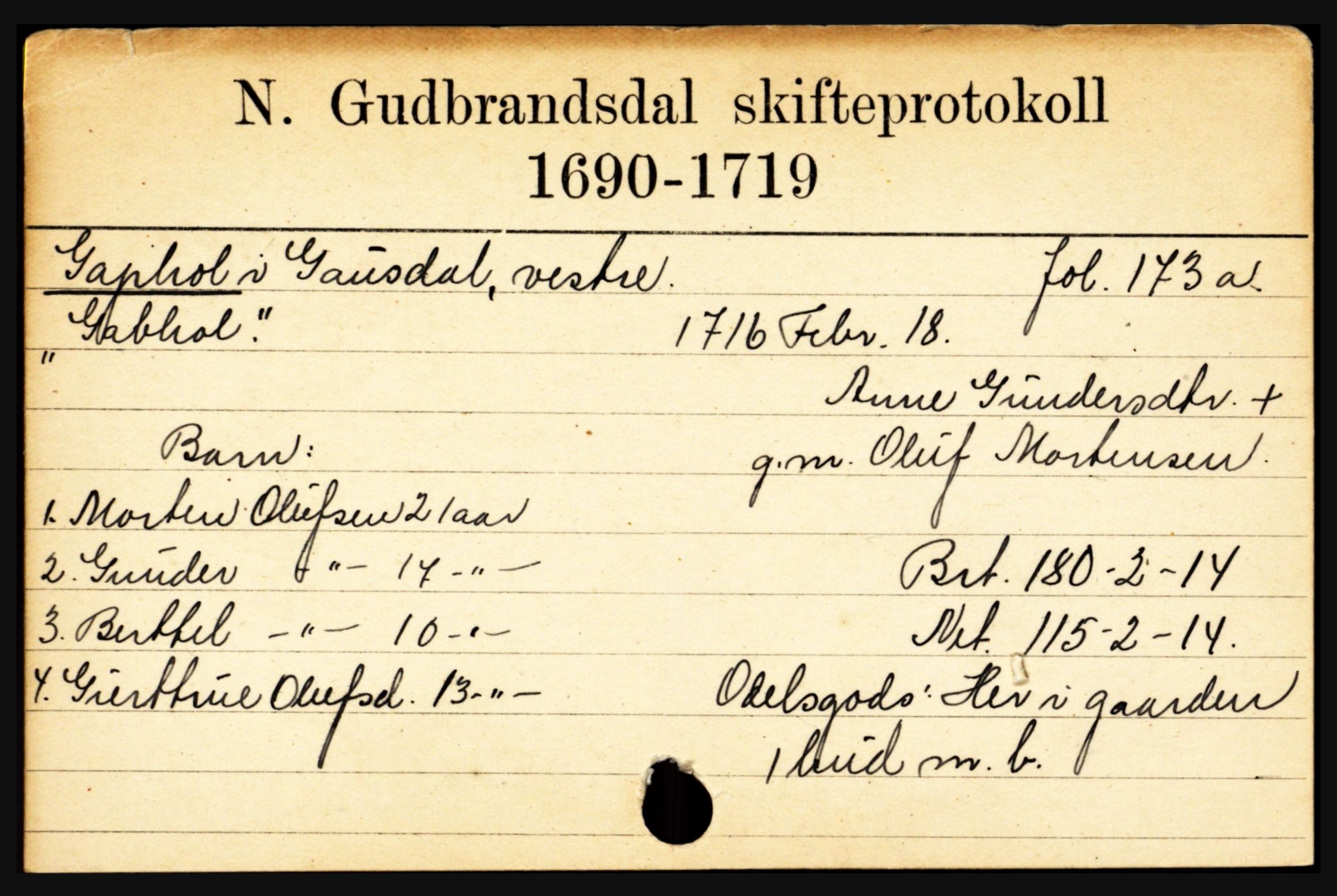 Sør-Gudbrandsdal tingrett, SAH/TING-004/J, 1658-1885, s. 3453
