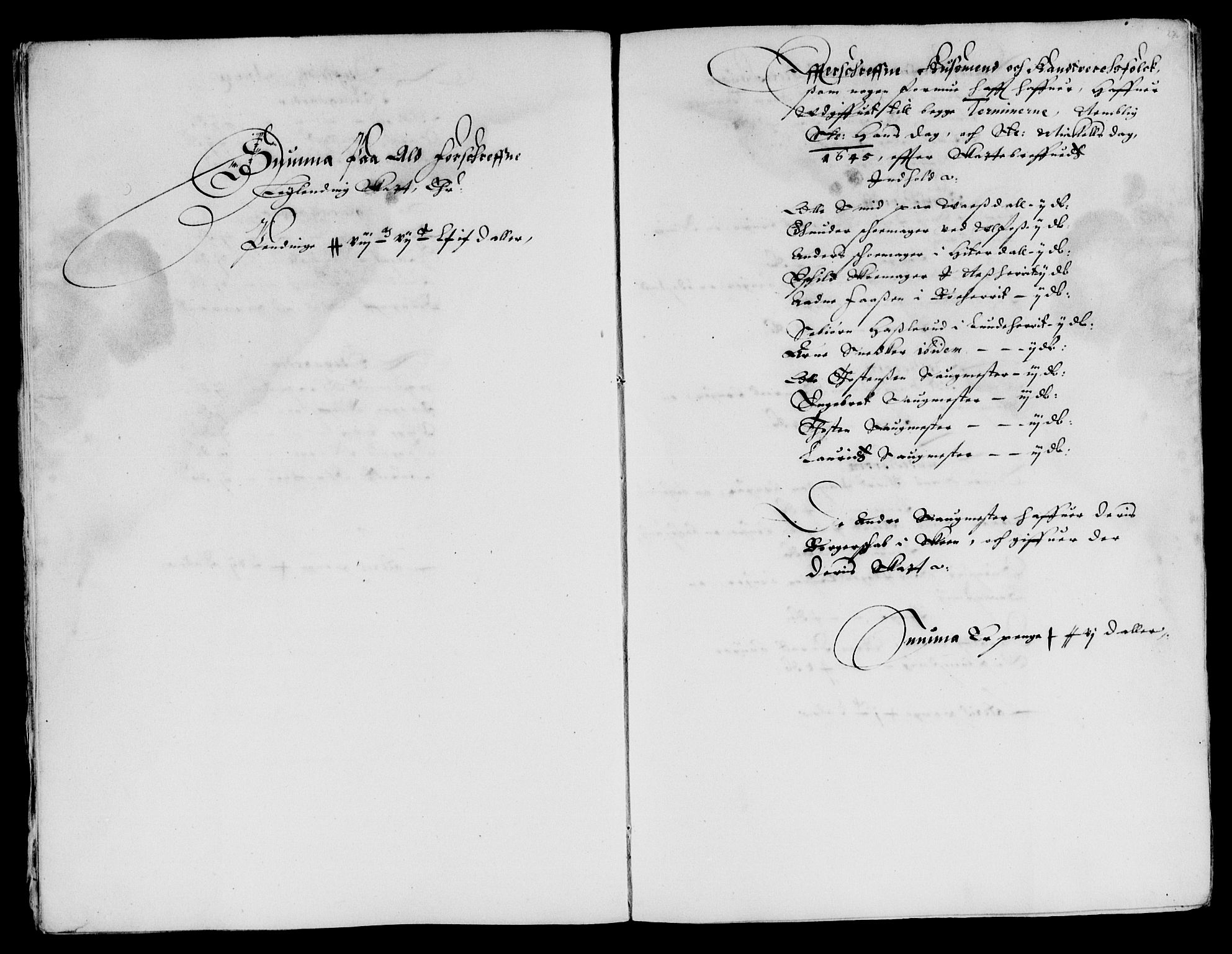 Rentekammeret inntil 1814, Reviderte regnskaper, Lensregnskaper, AV/RA-EA-5023/R/Rb/Rbp/L0032: Bratsberg len, 1645-1647