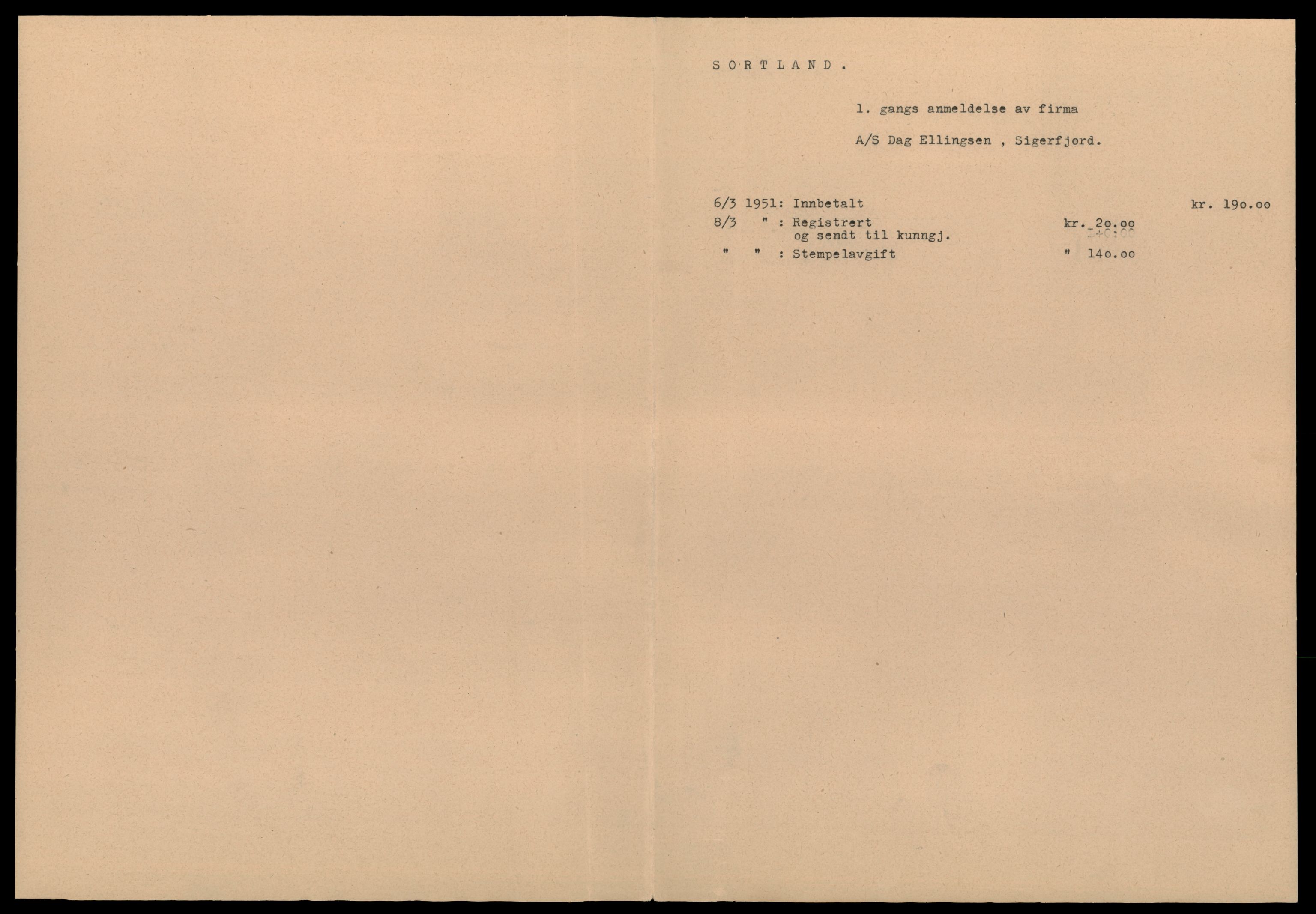 Vesterålen sorenskriveri, AV/SAT-A-4180/4/J/Jd/Jde/L0010: Bilag. Aksjeselskap, D-F, 1944-1990, s. 1