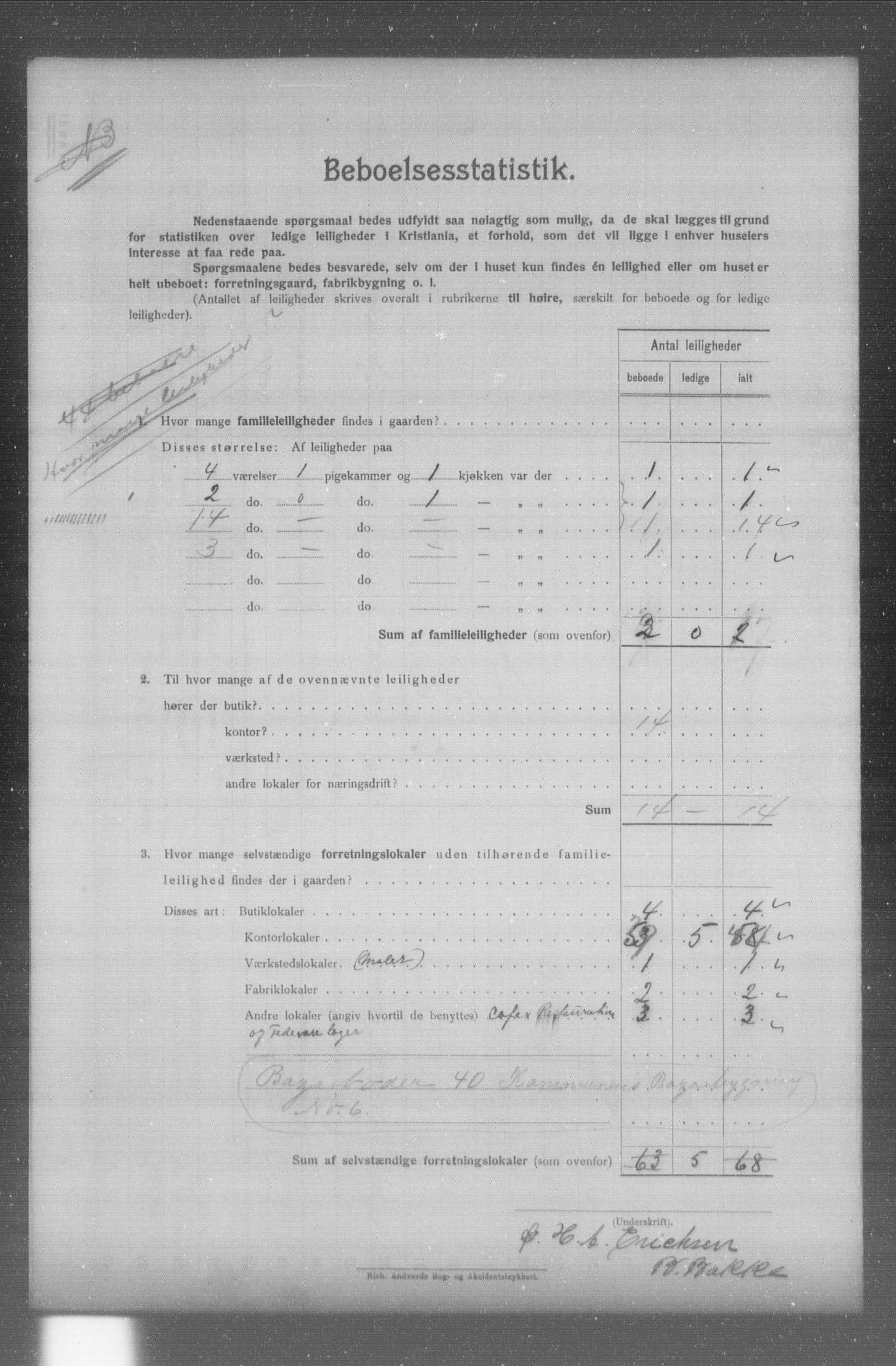 OBA, Kommunal folketelling 31.12.1904 for Kristiania kjøpstad, 1904, s. 14244