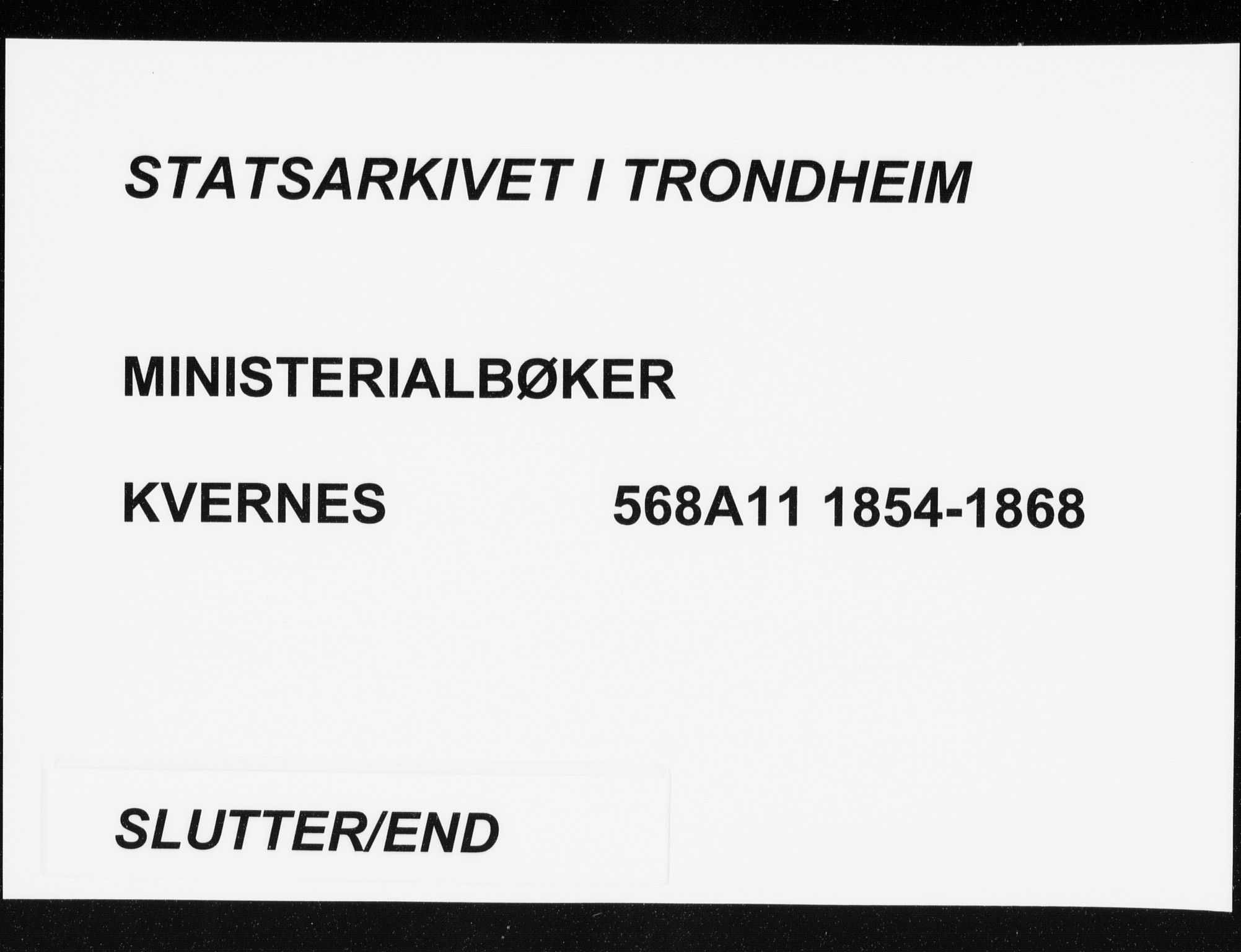 Ministerialprotokoller, klokkerbøker og fødselsregistre - Møre og Romsdal, AV/SAT-A-1454/568/L0804: Ministerialbok nr. 568A11, 1854-1868