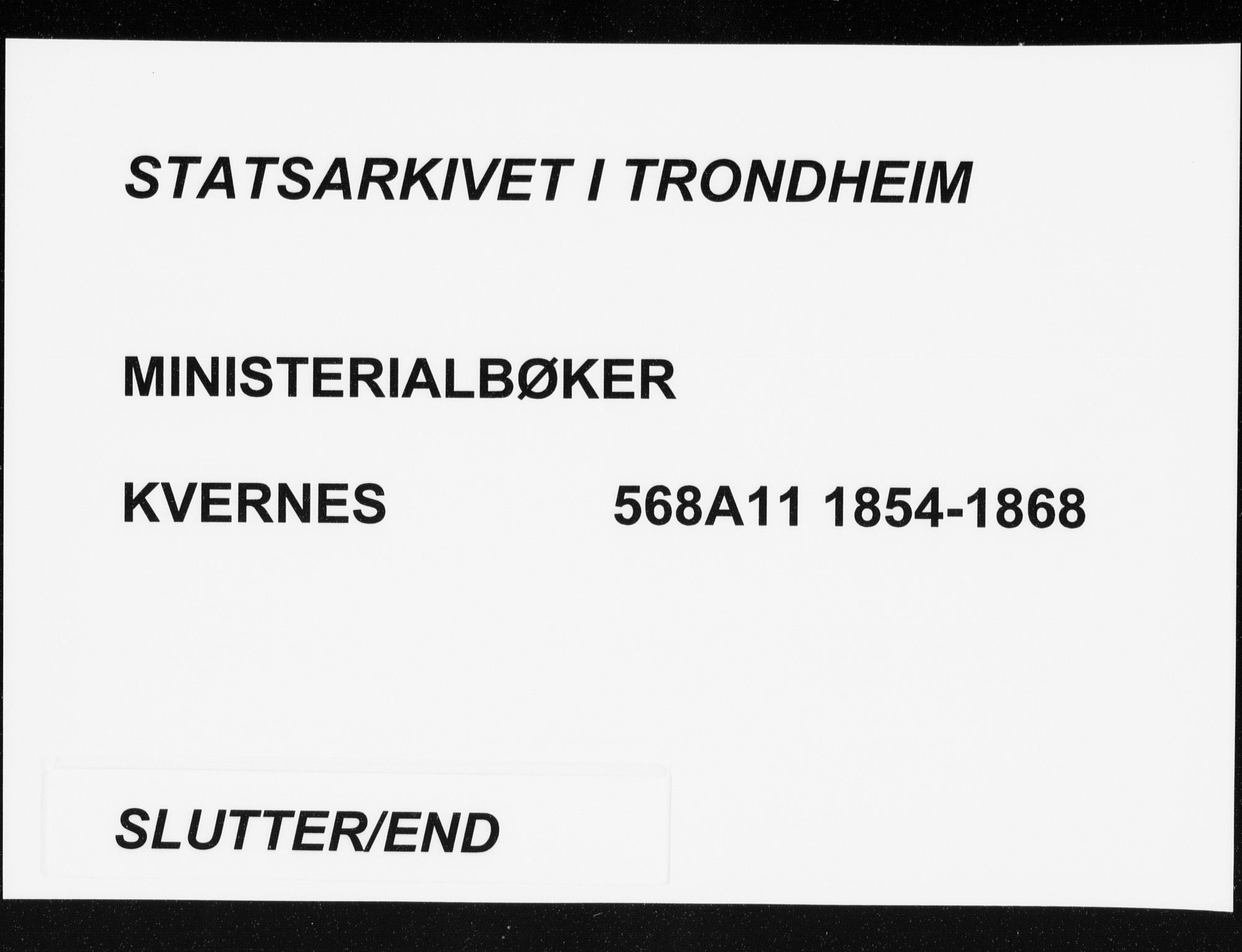 Ministerialprotokoller, klokkerbøker og fødselsregistre - Møre og Romsdal, AV/SAT-A-1454/568/L0804: Ministerialbok nr. 568A11, 1854-1868