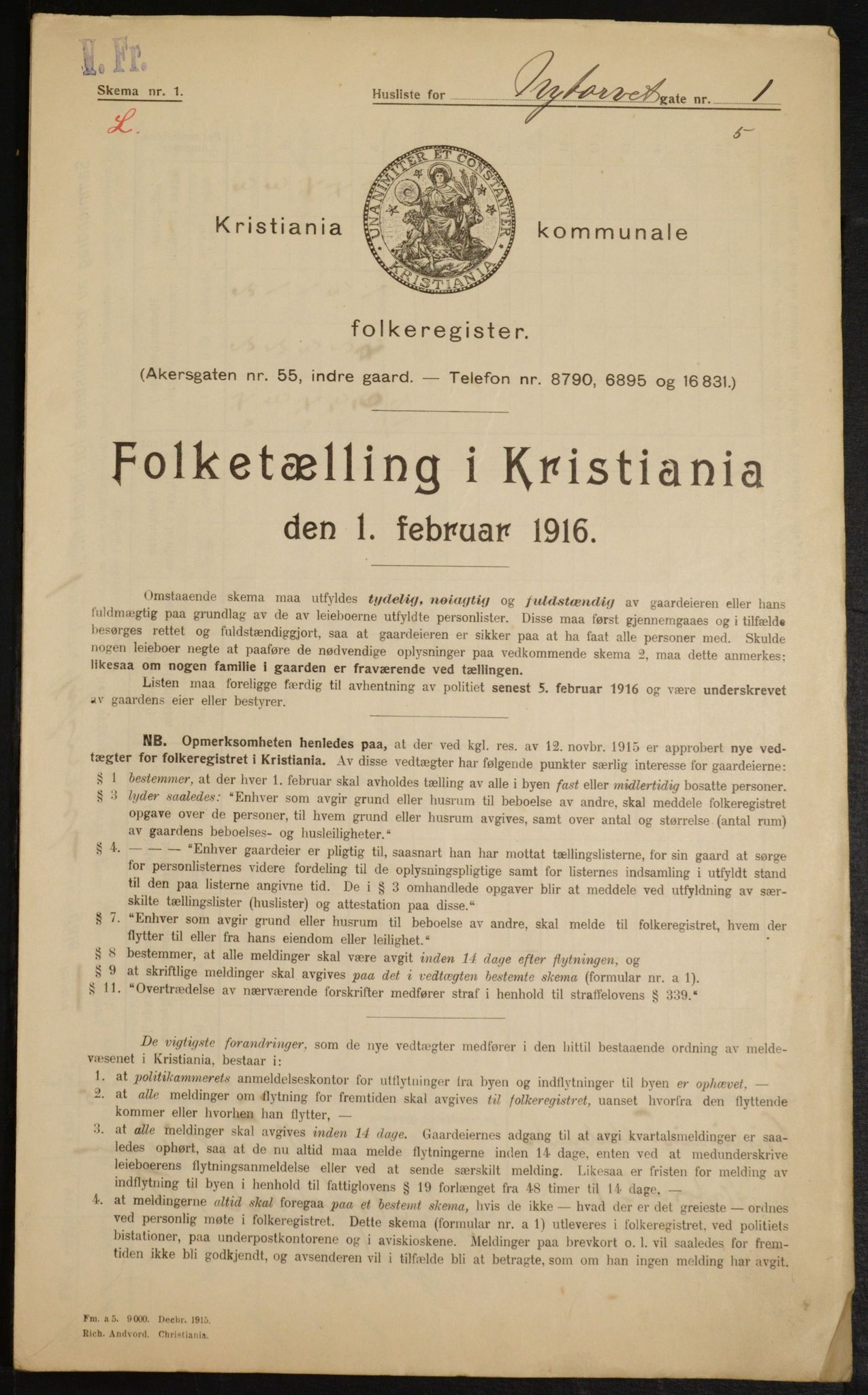 OBA, Kommunal folketelling 1.2.1916 for Kristiania, 1916, s. 75792