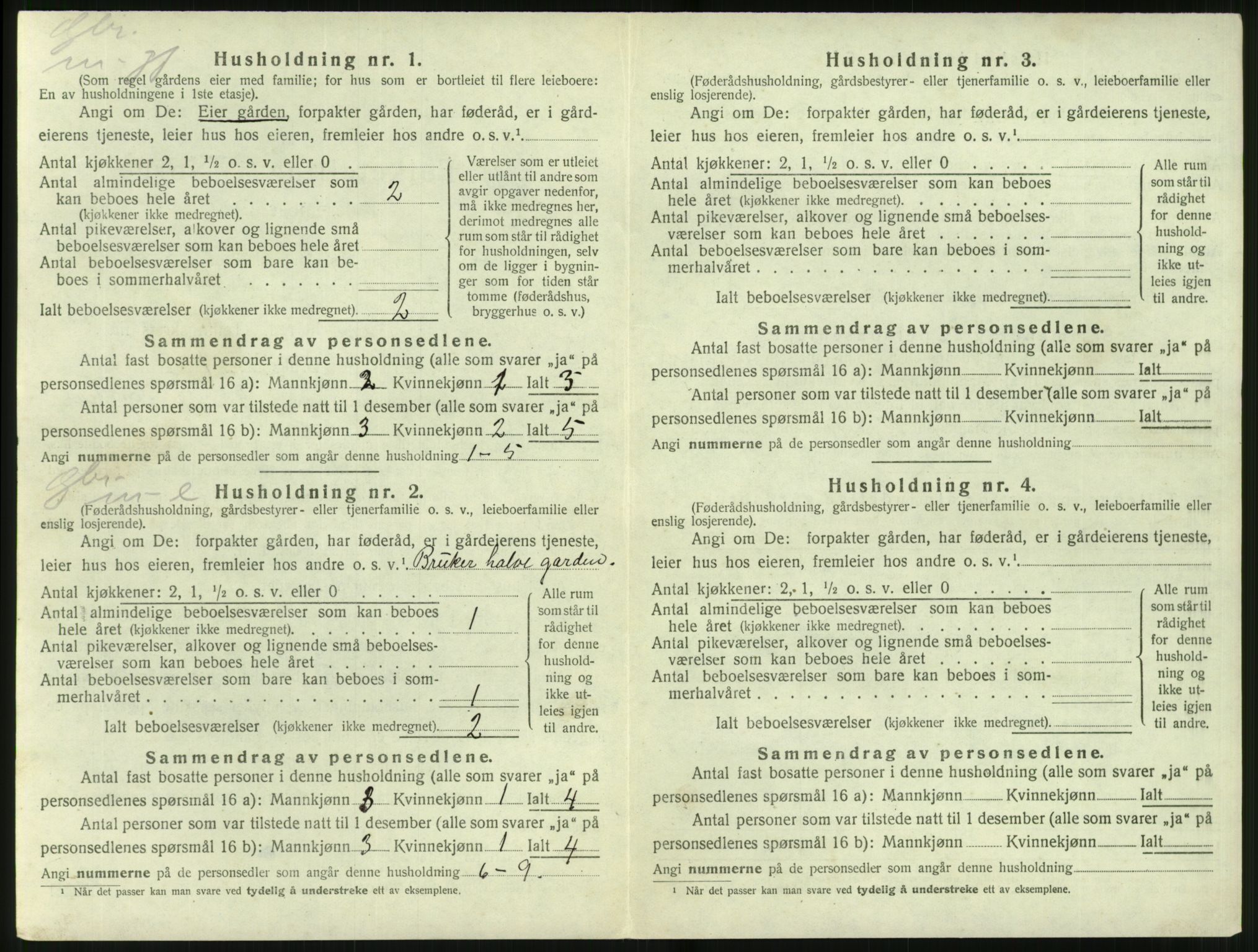 SAT, Folketelling 1920 for 1522 Hjørundfjord herred, 1920, s. 158