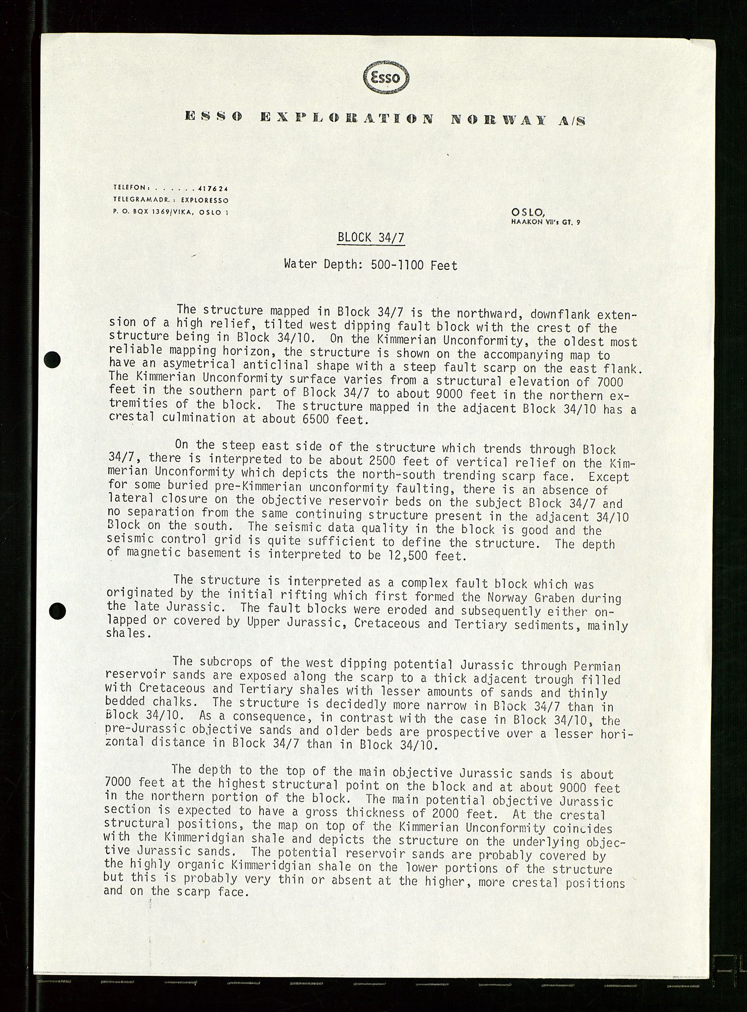 Pa 1512 - Esso Exploration and Production Norway Inc., AV/SAST-A-101917/E/Ea/L0025: Sak og korrespondanse, 1966-1974, s. 601