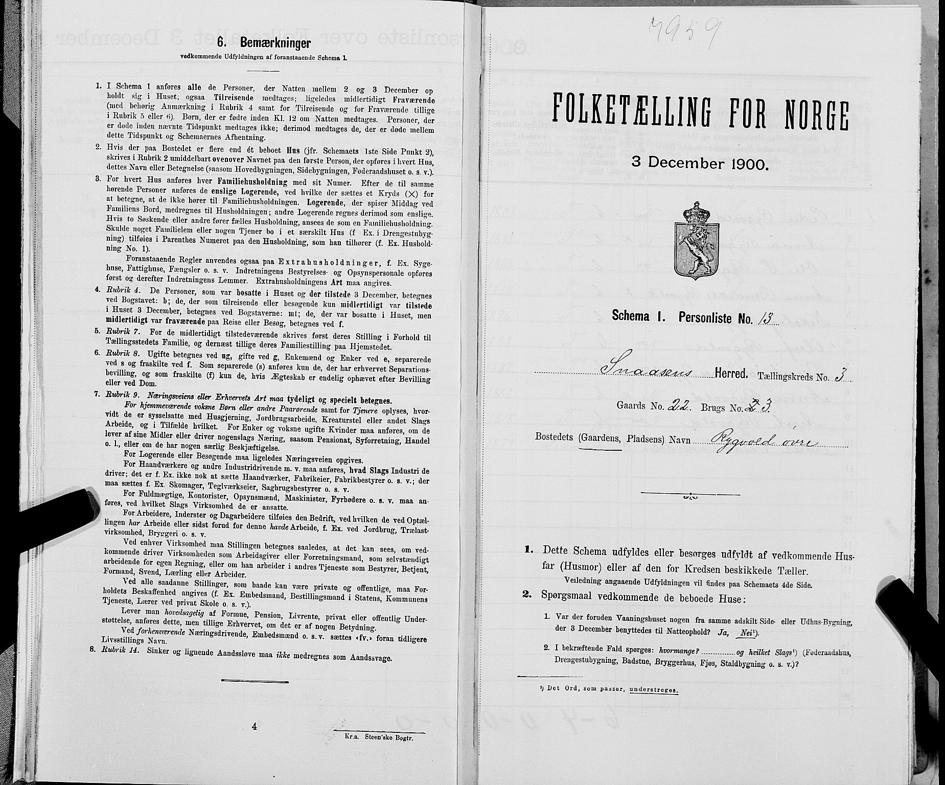 SAT, Folketelling 1900 for 1736 Snåsa herred, 1900, s. 603