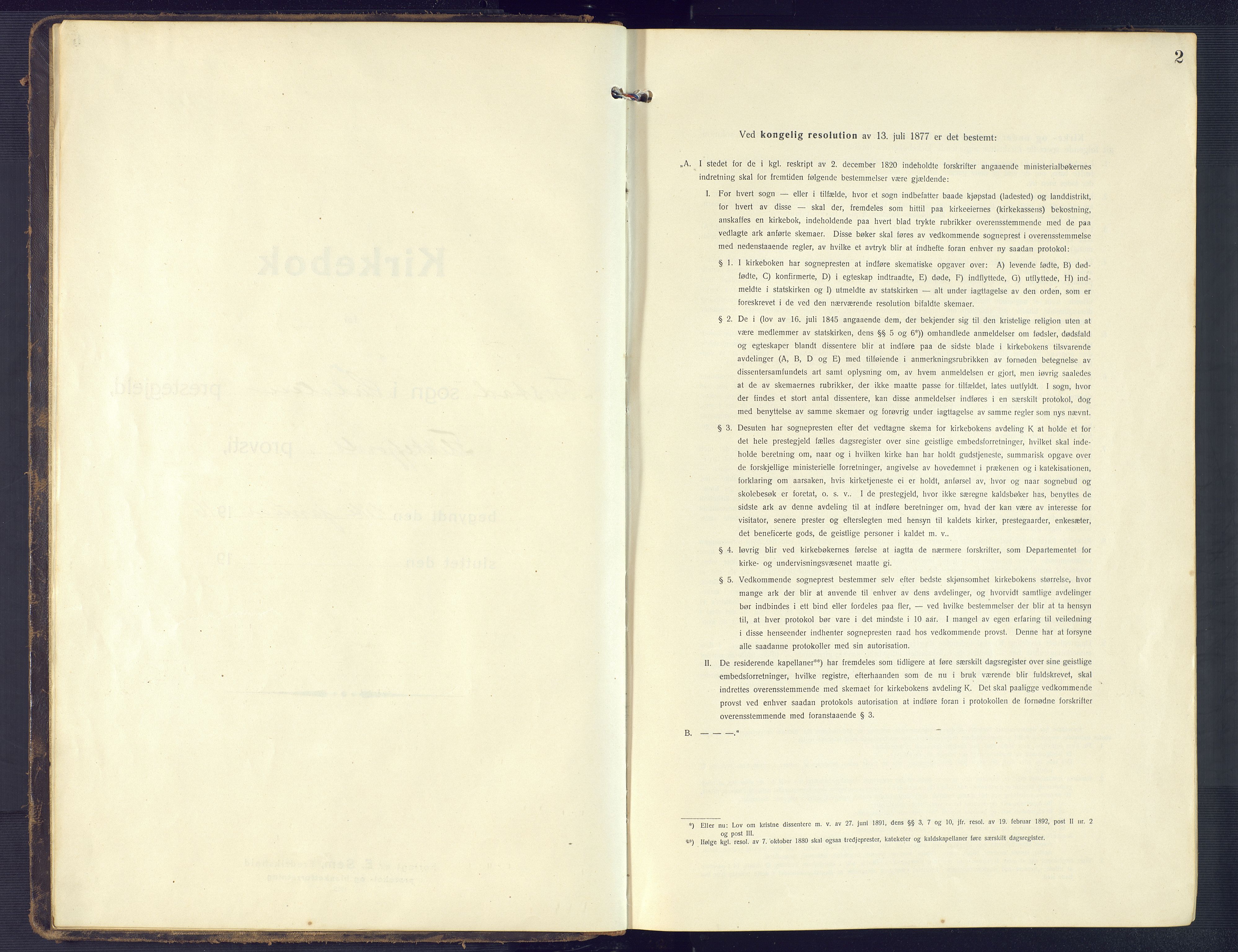Sirdal sokneprestkontor, SAK/1111-0036/F/Fb/Fbb/L0005: Klokkerbok nr. B 5, 1916-1960, s. 2