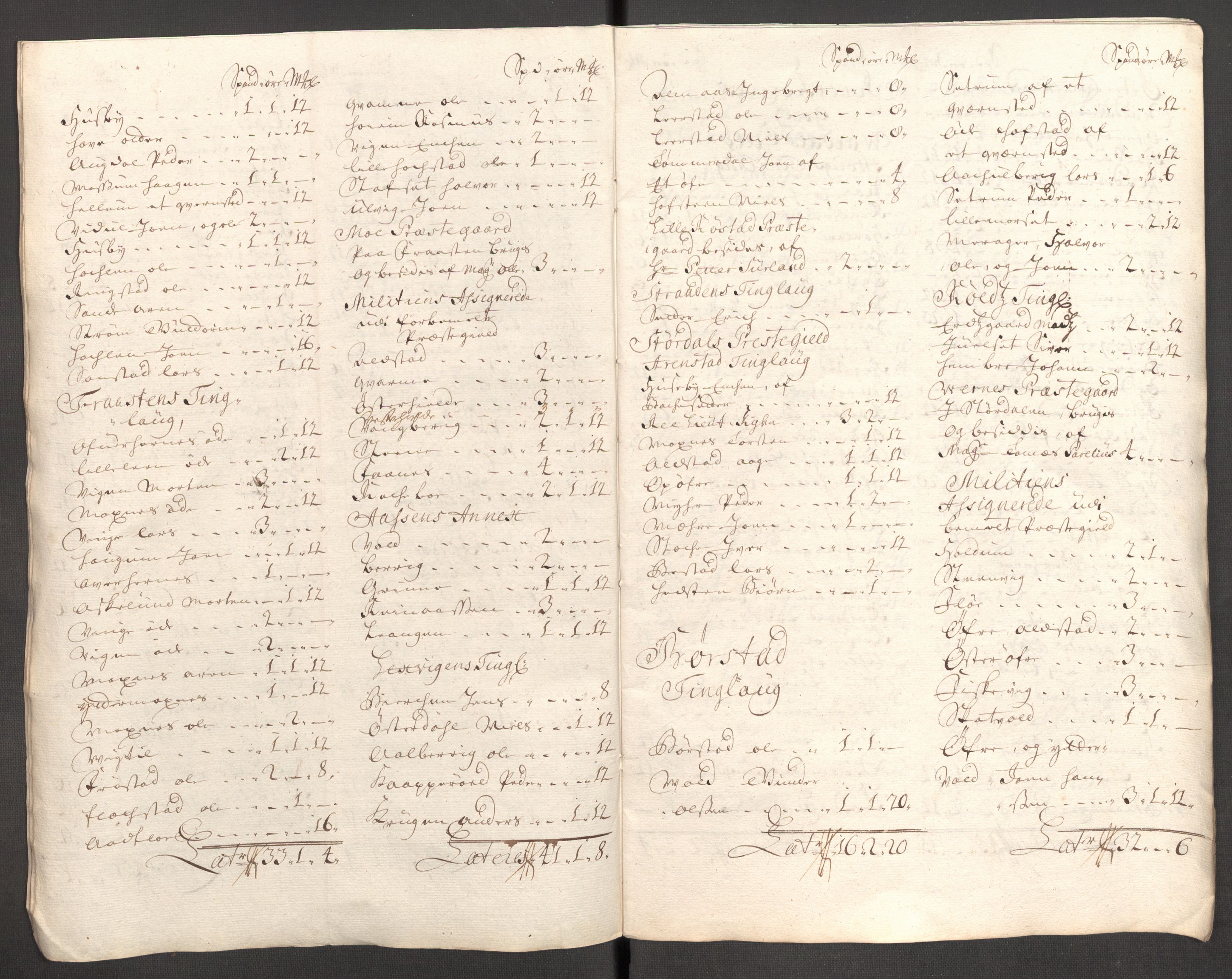 Rentekammeret inntil 1814, Reviderte regnskaper, Fogderegnskap, RA/EA-4092/R62/L4198: Fogderegnskap Stjørdal og Verdal, 1708, s. 256