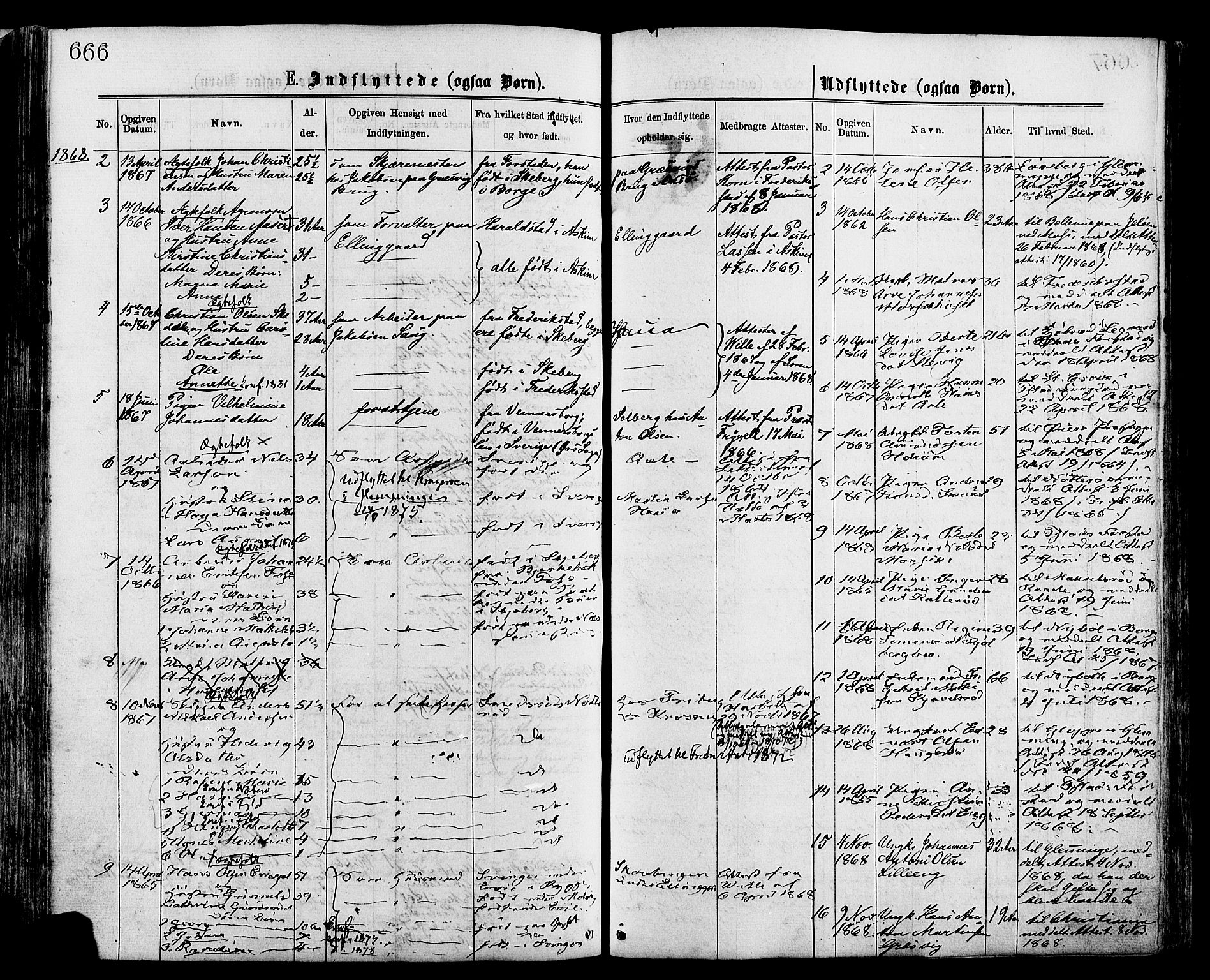 Onsøy prestekontor Kirkebøker, AV/SAO-A-10914/F/Fa/L0004: Ministerialbok nr. I 4, 1861-1877, s. 666