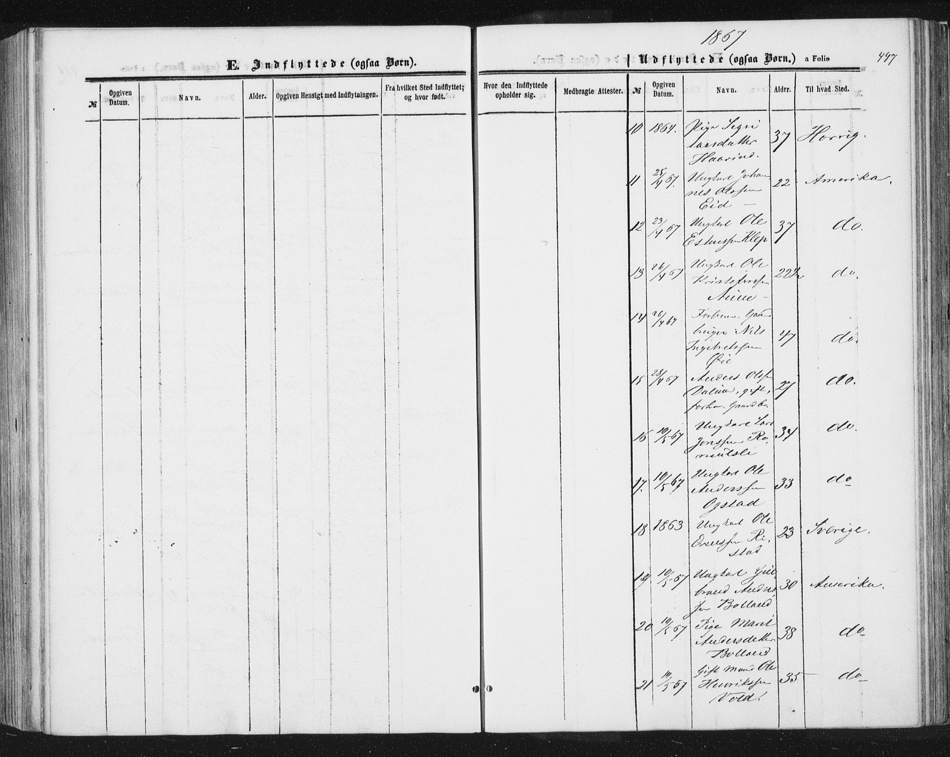 Ministerialprotokoller, klokkerbøker og fødselsregistre - Sør-Trøndelag, AV/SAT-A-1456/691/L1077: Ministerialbok nr. 691A09, 1862-1873, s. 447