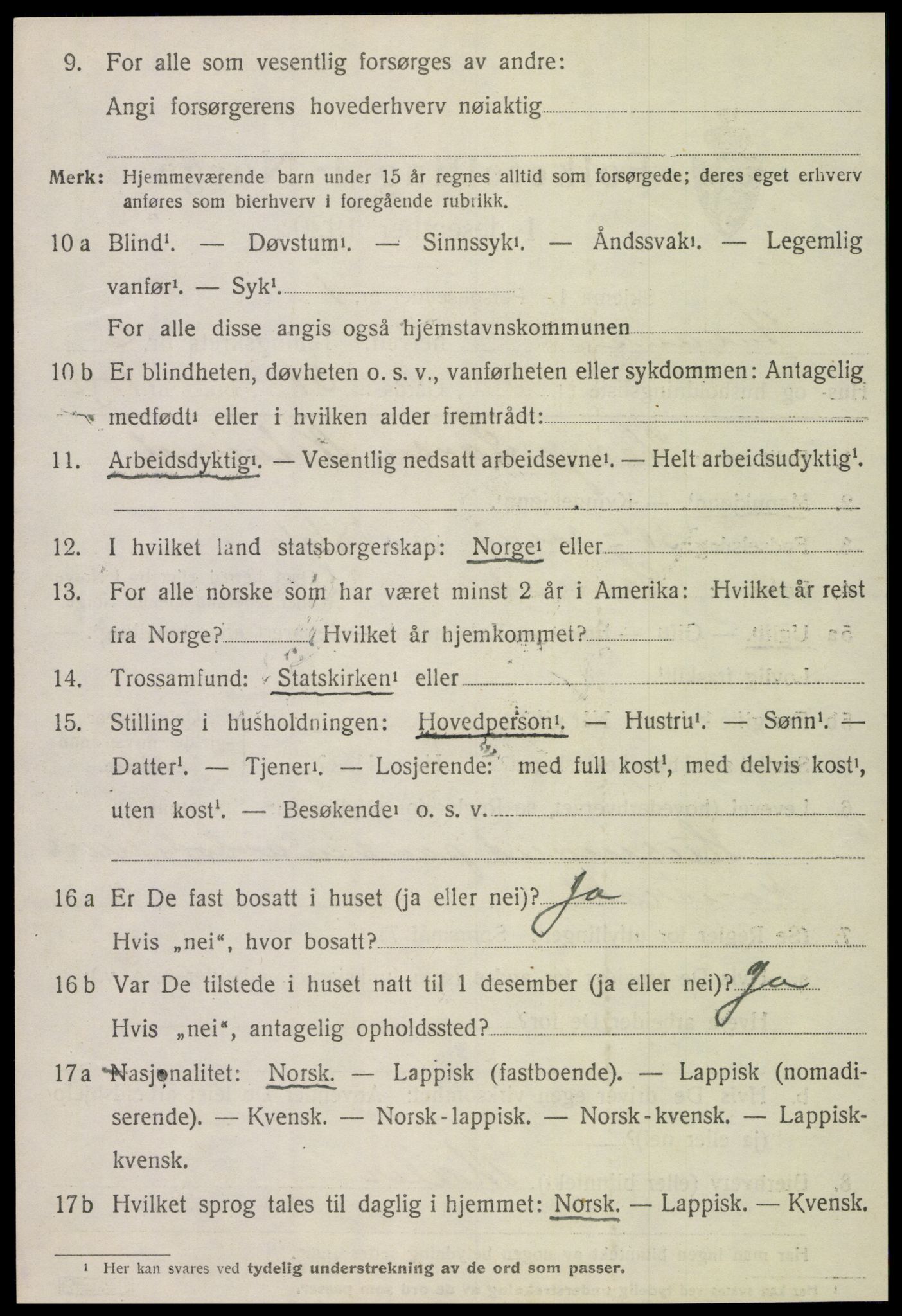 SAT, Folketelling 1920 for 1736 Snåsa herred, 1920, s. 2929