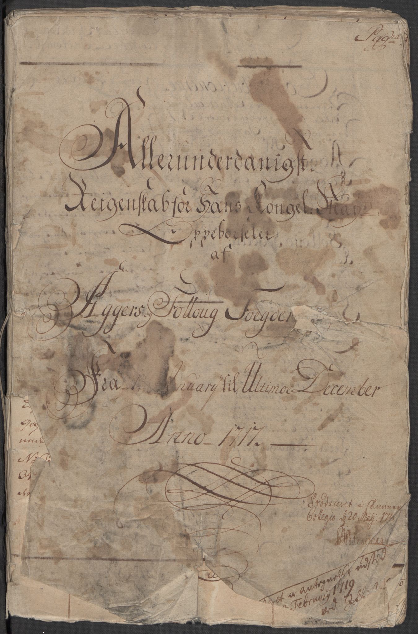Rentekammeret inntil 1814, Reviderte regnskaper, Fogderegnskap, RA/EA-4092/R10/L0455: Fogderegnskap Aker og Follo, 1717, s. 3