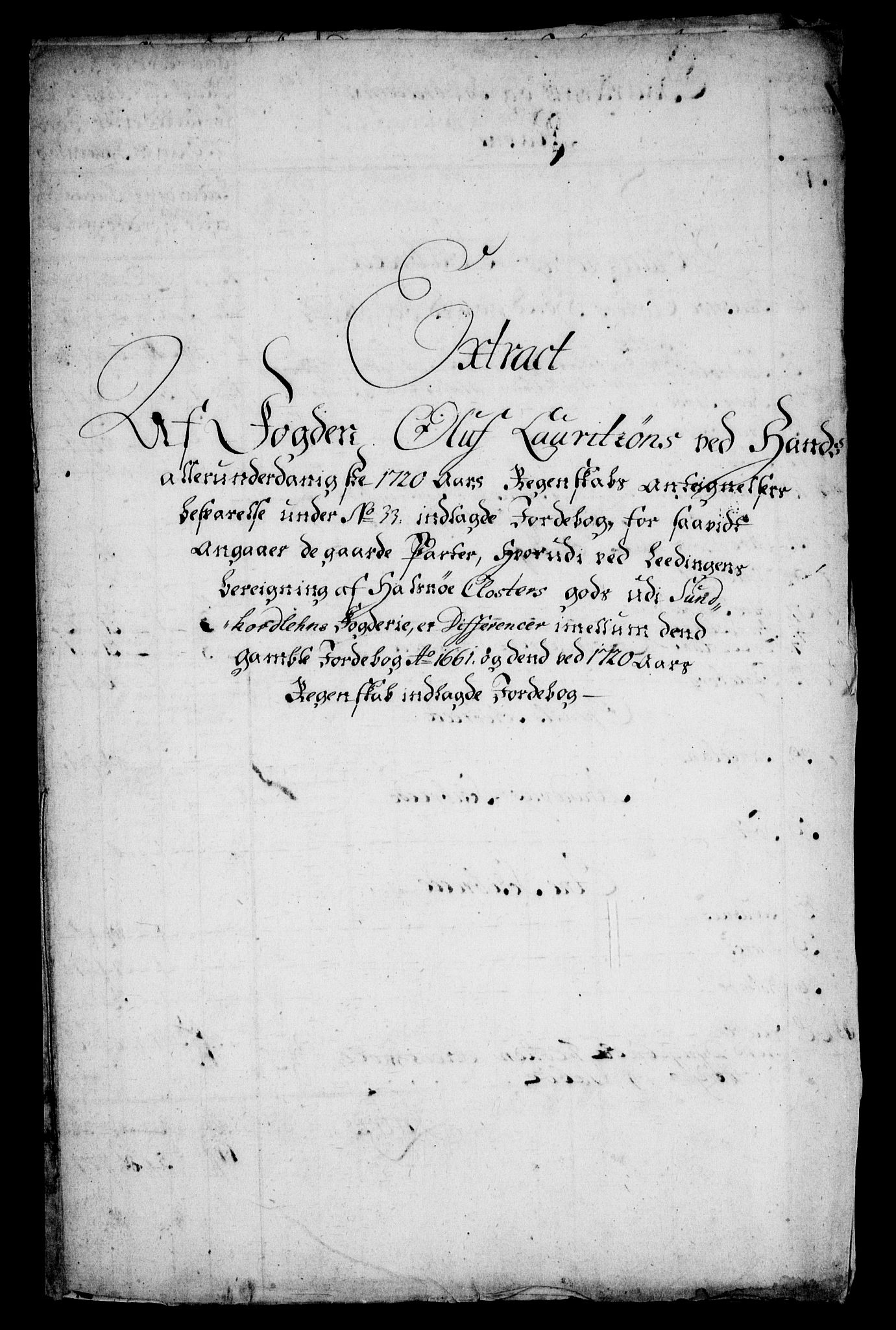 Rentekammeret inntil 1814, Realistisk ordnet avdeling, RA/EA-4070/On/L0005: [Jj 6]: Forskjellige dokumenter om Halsnøy klosters gods, 1697-1770, s. 411