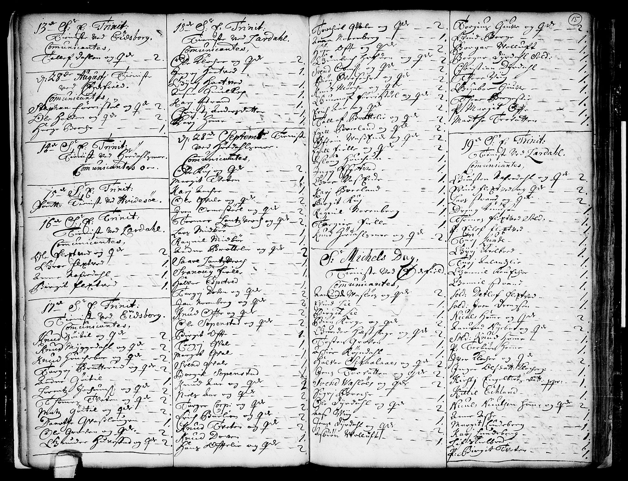 Lårdal kirkebøker, AV/SAKO-A-284/F/Fa/L0001: Ministerialbok nr. I 1, 1721-1734, s. 15