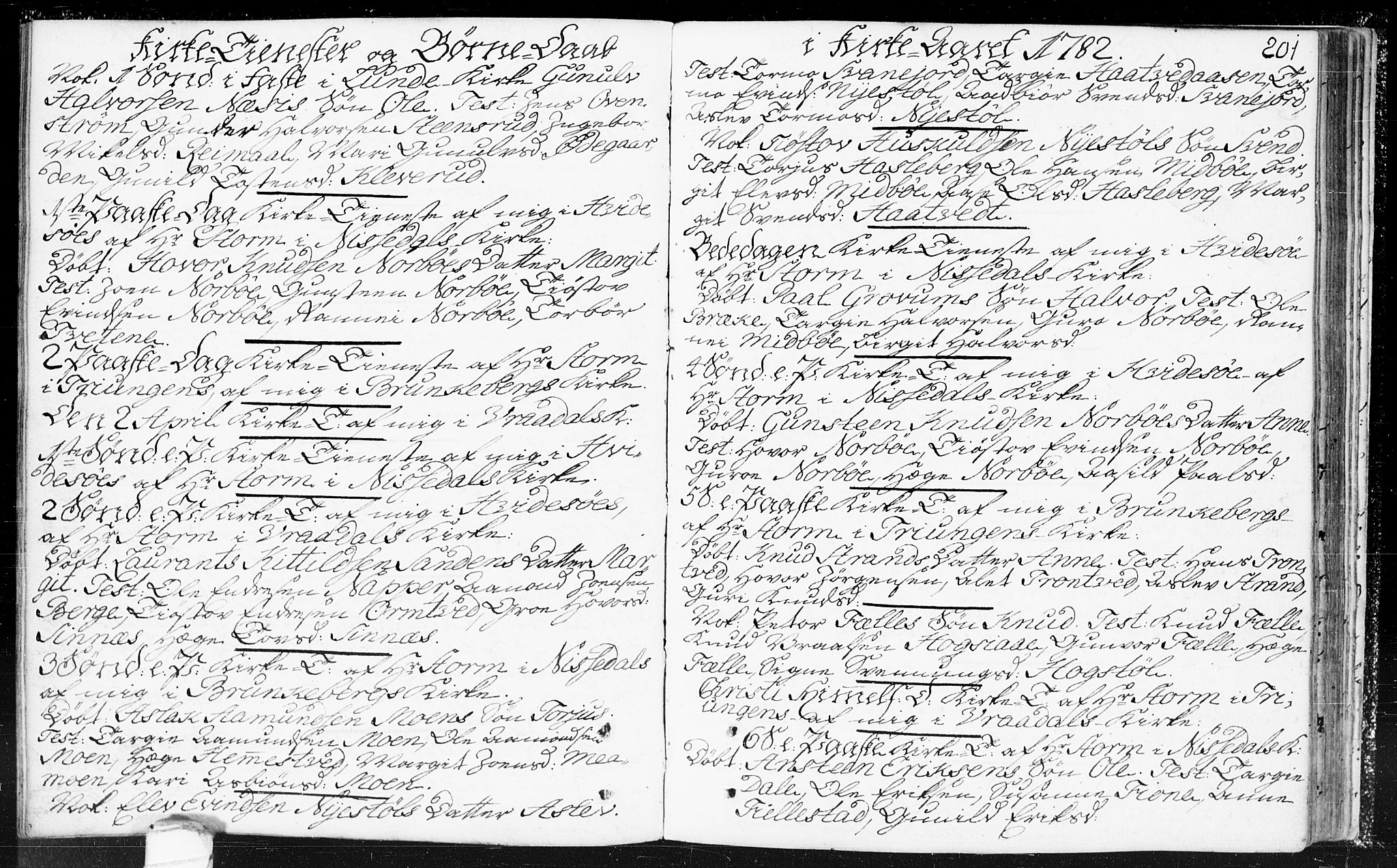 Kviteseid kirkebøker, SAKO/A-276/F/Fa/L0002: Ministerialbok nr. I 2, 1773-1786, s. 201