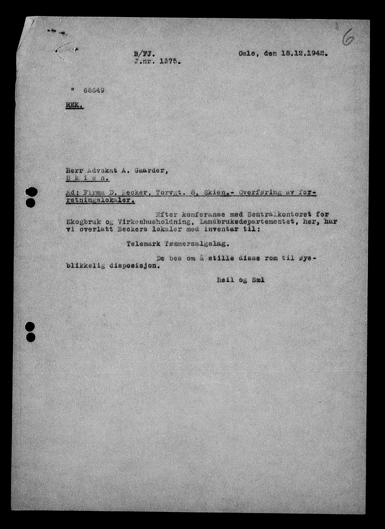 Justisdepartementet, Tilbakeføringskontoret for inndratte formuer, AV/RA-S-1564/H/Hc/Hcd/L0990: --, 1945-1947, s. 42