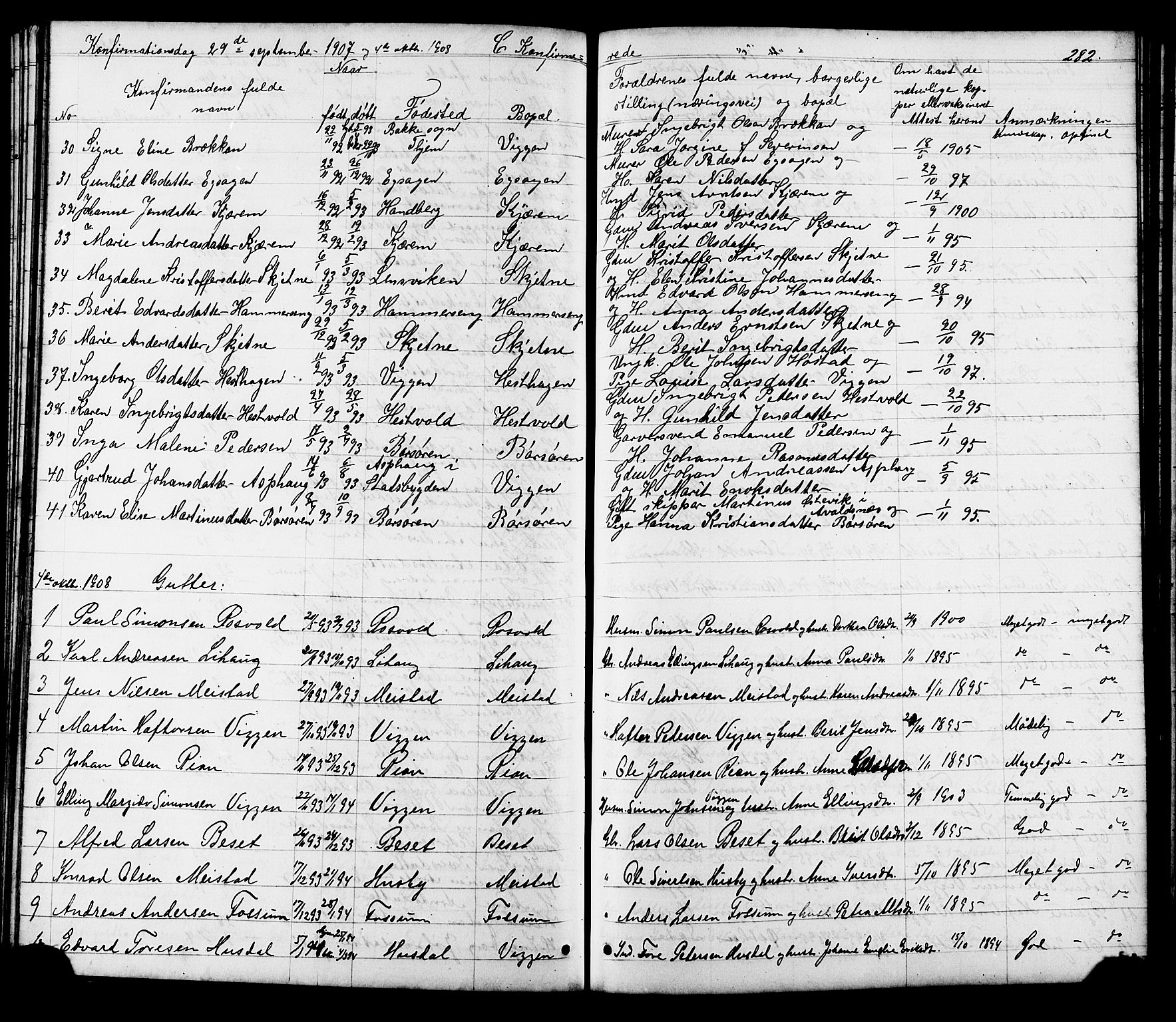 Ministerialprotokoller, klokkerbøker og fødselsregistre - Sør-Trøndelag, SAT/A-1456/665/L0777: Klokkerbok nr. 665C02, 1867-1915, s. 282