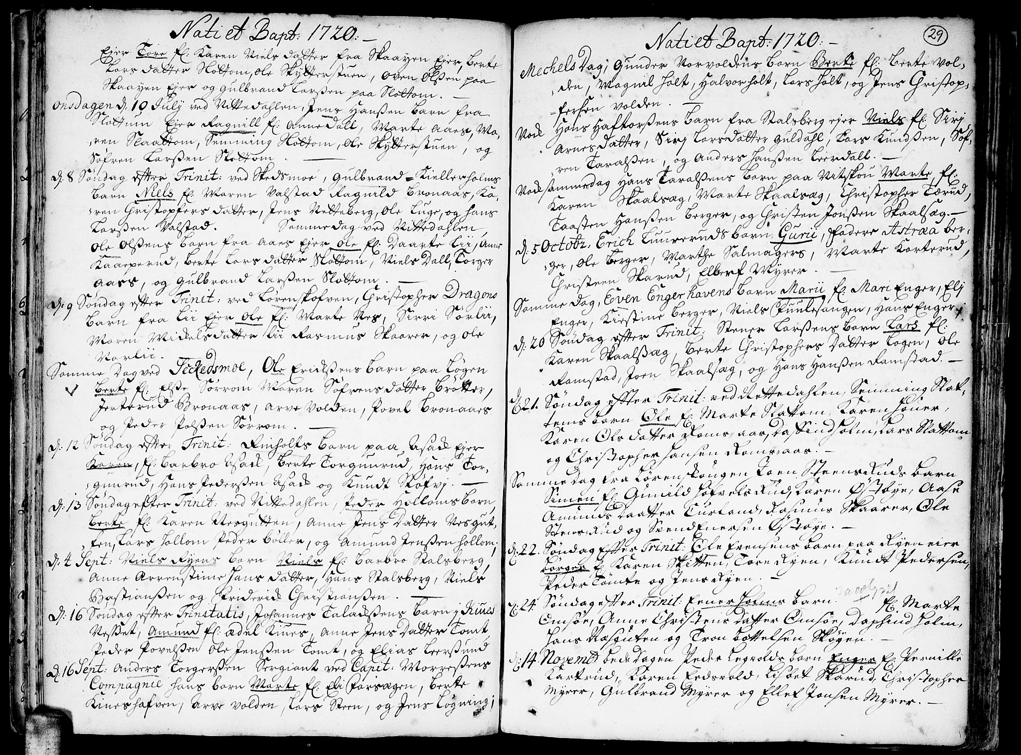 Skedsmo prestekontor Kirkebøker, AV/SAO-A-10033a/F/Fa/L0002: Ministerialbok nr. I 2, 1715-1727, s. 29