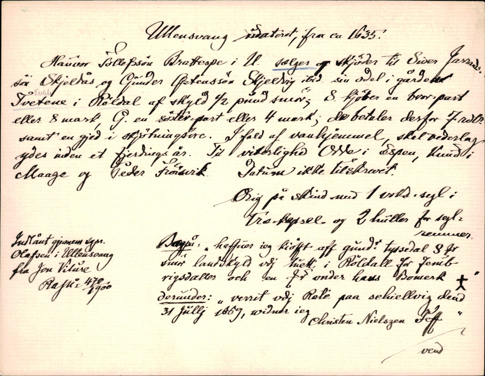 Riksarkivets diplomsamling, AV/RA-EA-5965/F35/F35d/L0003: Innlånte diplomer, seddelregister, 1621-1642, s. 511