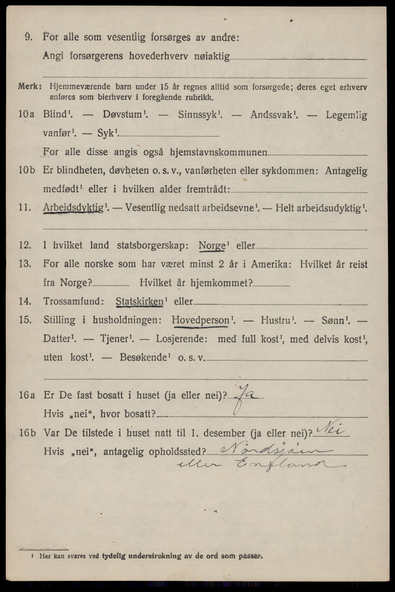 SAST, Folketelling 1920 for 1148 Stangaland herred, 1920, s. 1768