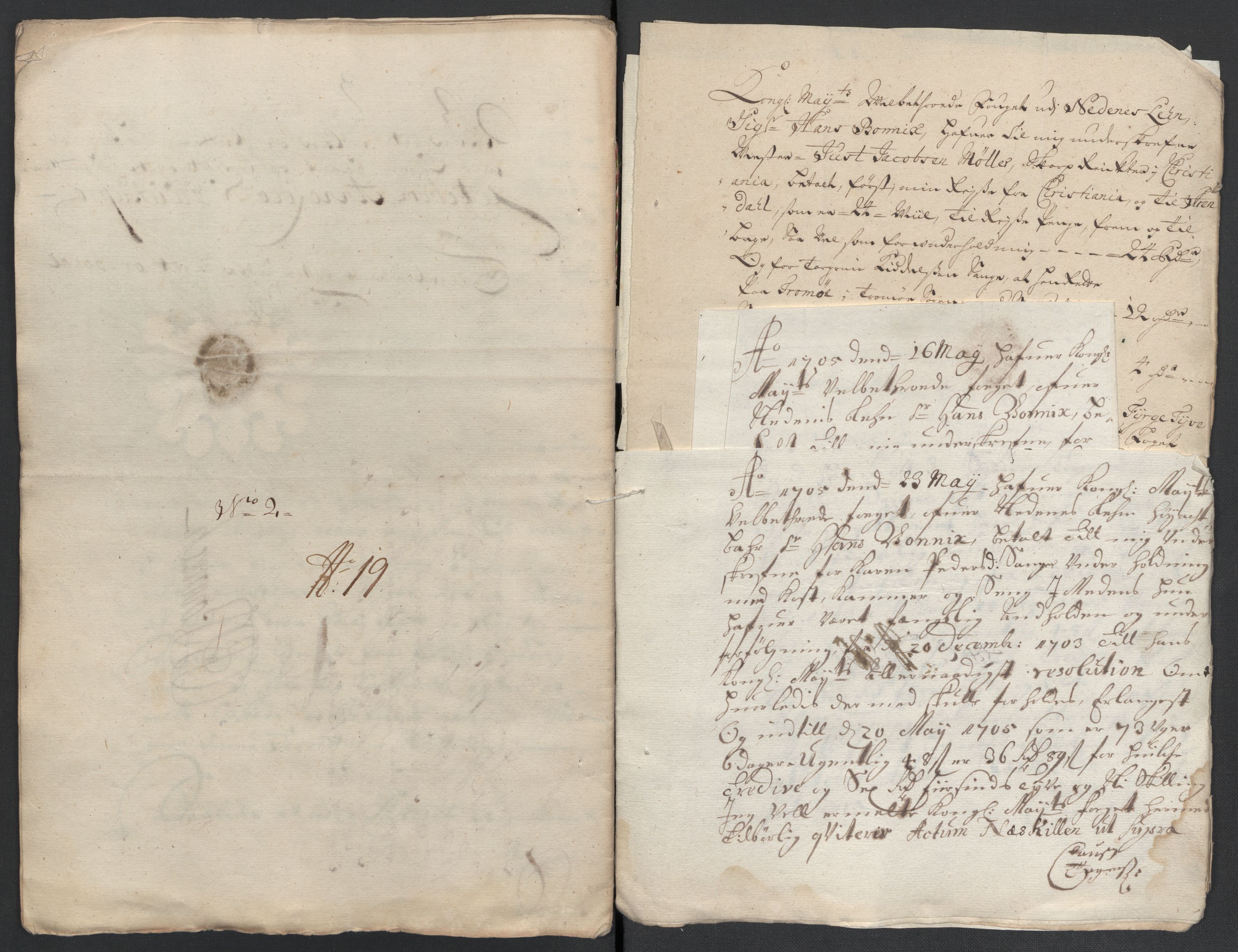 Rentekammeret inntil 1814, Reviderte regnskaper, Fogderegnskap, AV/RA-EA-4092/R39/L2317: Fogderegnskap Nedenes, 1704-1705, s. 531